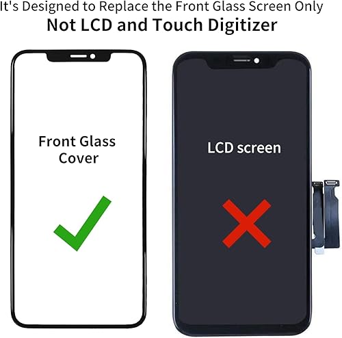 Miniatura 2 de Zgxhga Reemplazo de cristal de pantalla compatible con iPhone 13 Pro Series de 6.1 pulgadas, kit de pantalla de repuesto con herramientas de