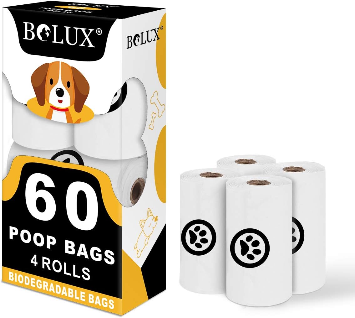 Bolux Dog Poop Bags, Extra Thick and Strong Dog Waste Bags, Leak-Proof Pet Waste Bags Refill Rolls, Large Size 9 x 13 Inches