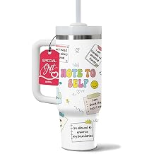 Gossby Motivational Tumbler For Women, 30oz Stainless Steel With Handle | Inspirational Gift for Her, Positive Affirmation Cup, Motivational Gift for Friends, Insulated with Straw and Lid
