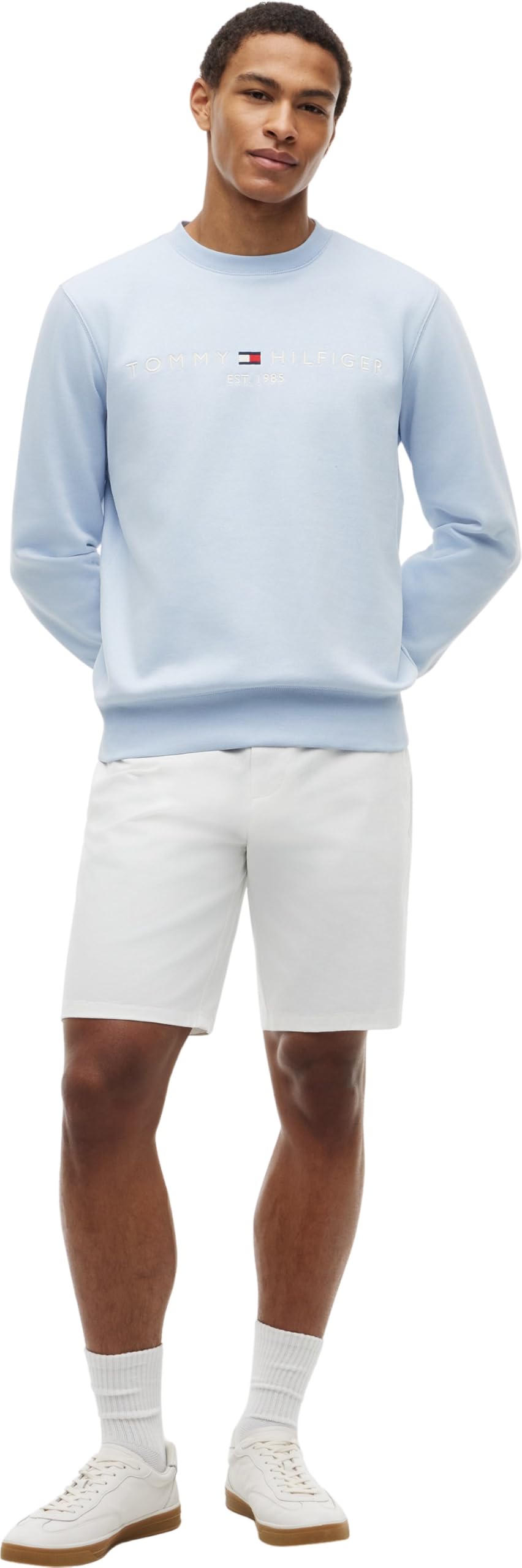 Tommy Hilfiger Sudadera con Logotipo Tommy para Hombre sin Capucha