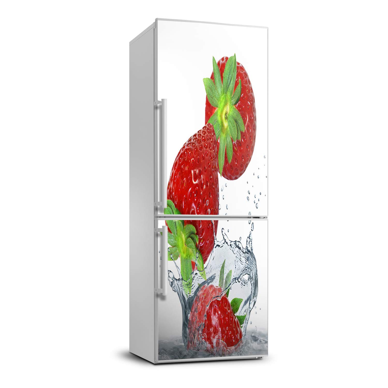 Pegatinas de frigorífico con diseño de fresas para decorar cocinas modernas