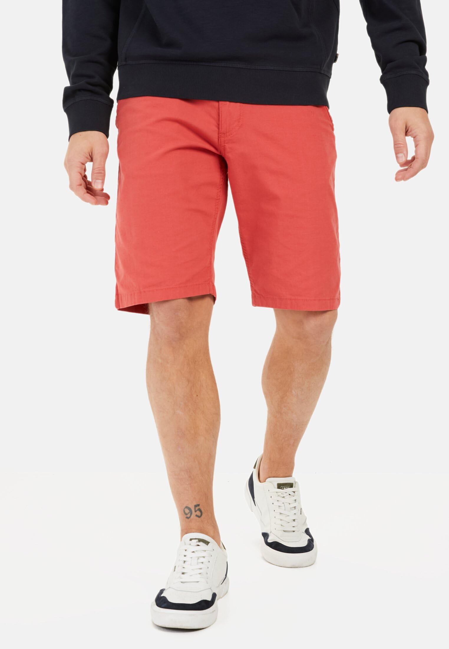 camel active Herren Chinoshorts aus Baumwolle mit Stretch