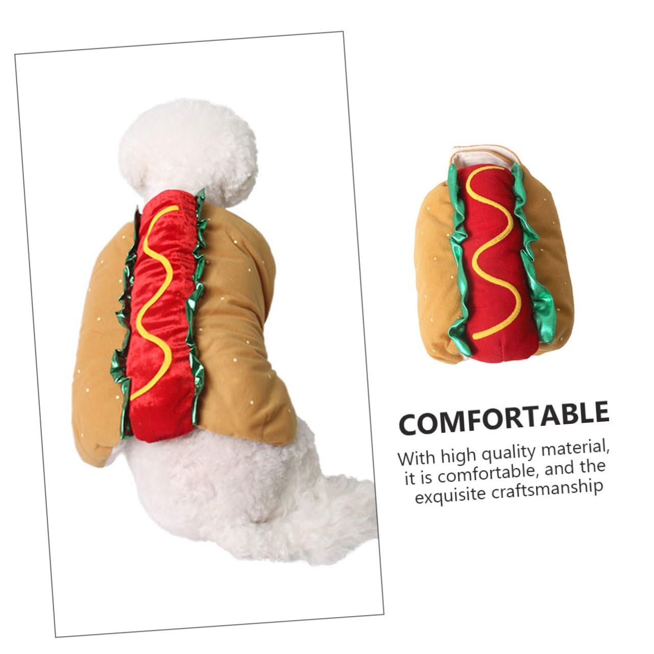 VALICLUD Disfraz Plegable para Mascotas Talla L Ropa Única para Perros y Gatos Accesorio Navideño para Fiestas y Fotografía Decoración de Halloween y Navidad Prenda Cómoda y Fácil de