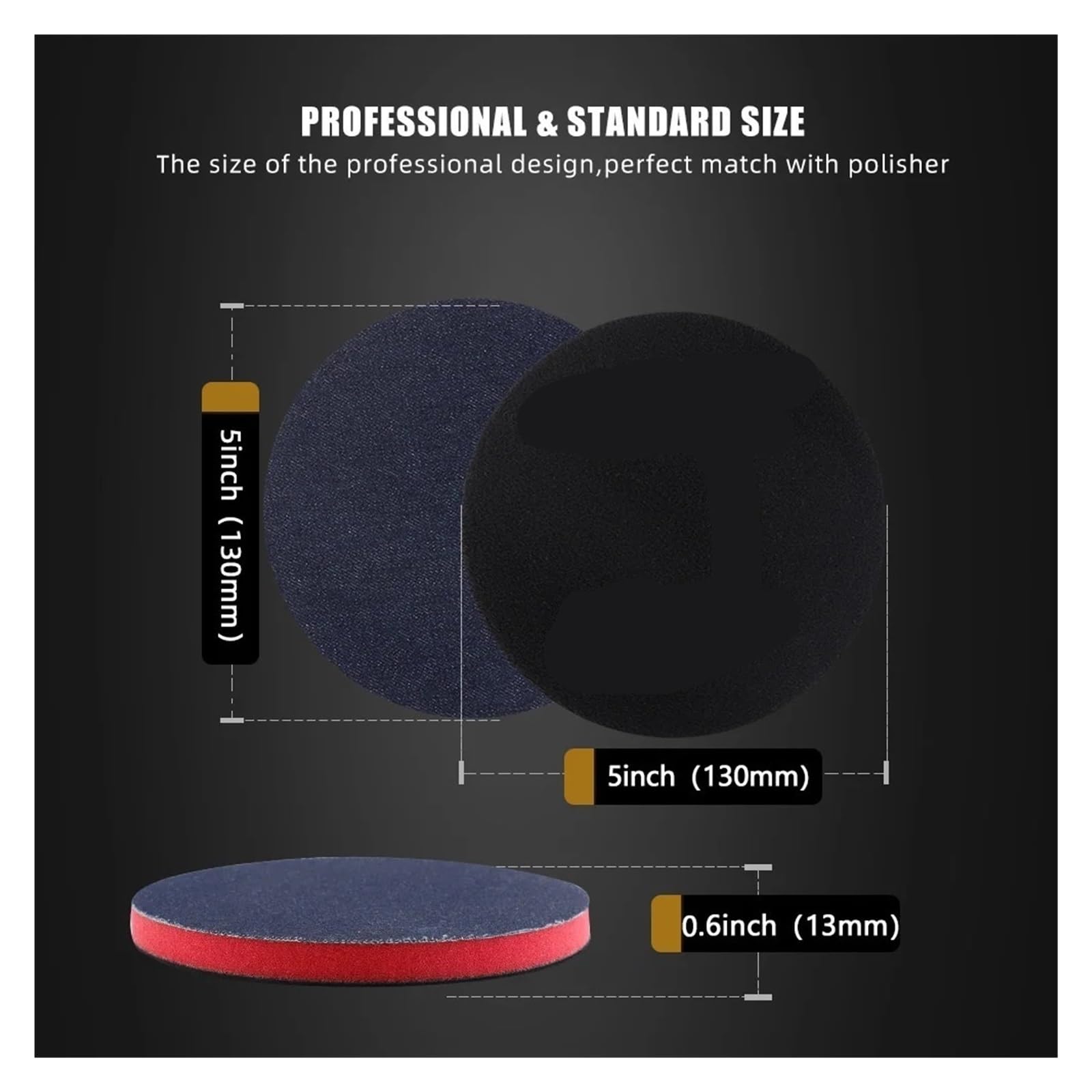 Polierpads 1 Stück Auto-Entfernungs-Polierpad für Poliermaschine