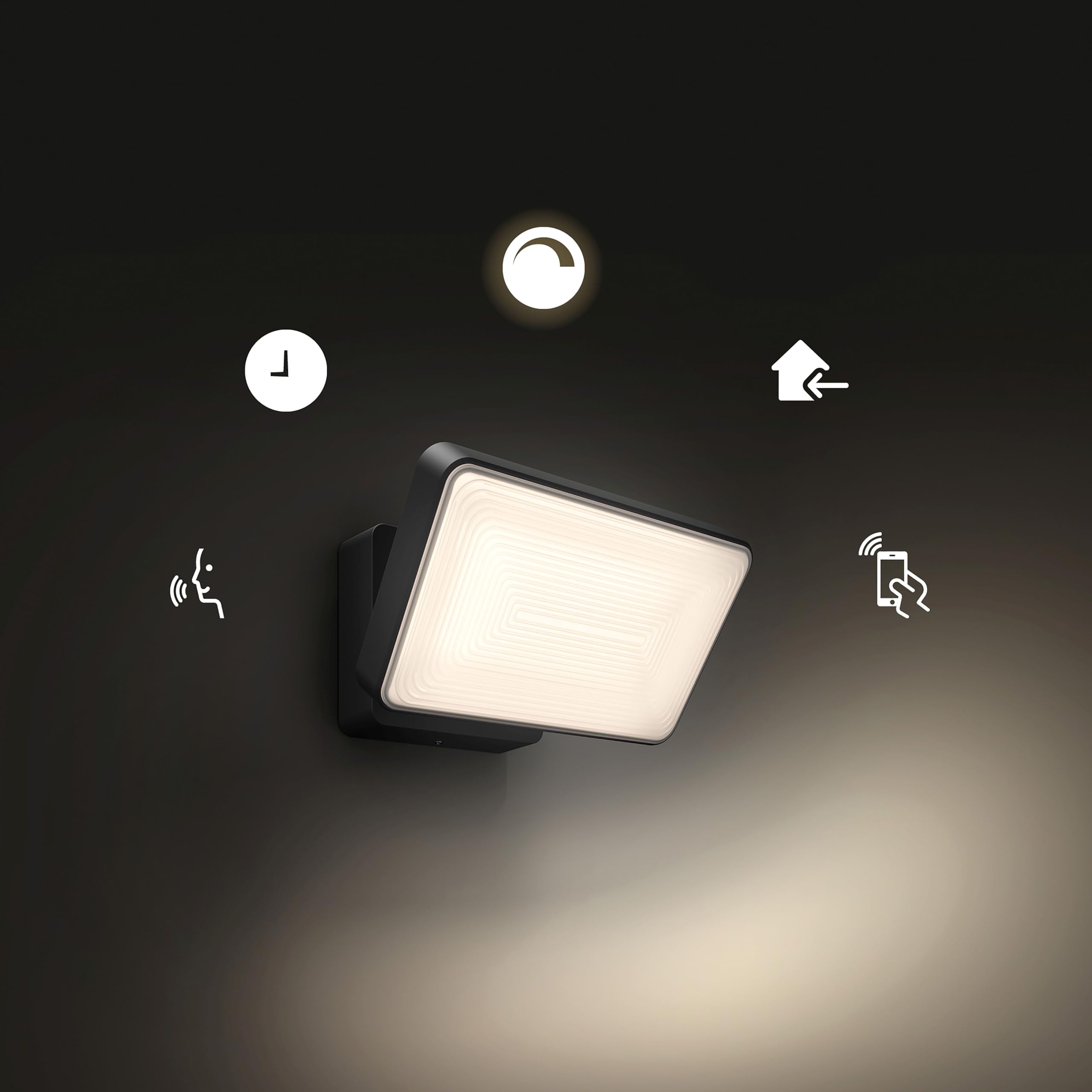 Philips Hue Welcome Lot de 2 projecteurs (Noir) | Luminaire exterieur - Blanc chaud - Hue White