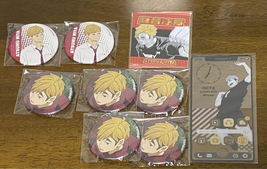 宮侑 ハイキュー 昼休憩 缶バッジ