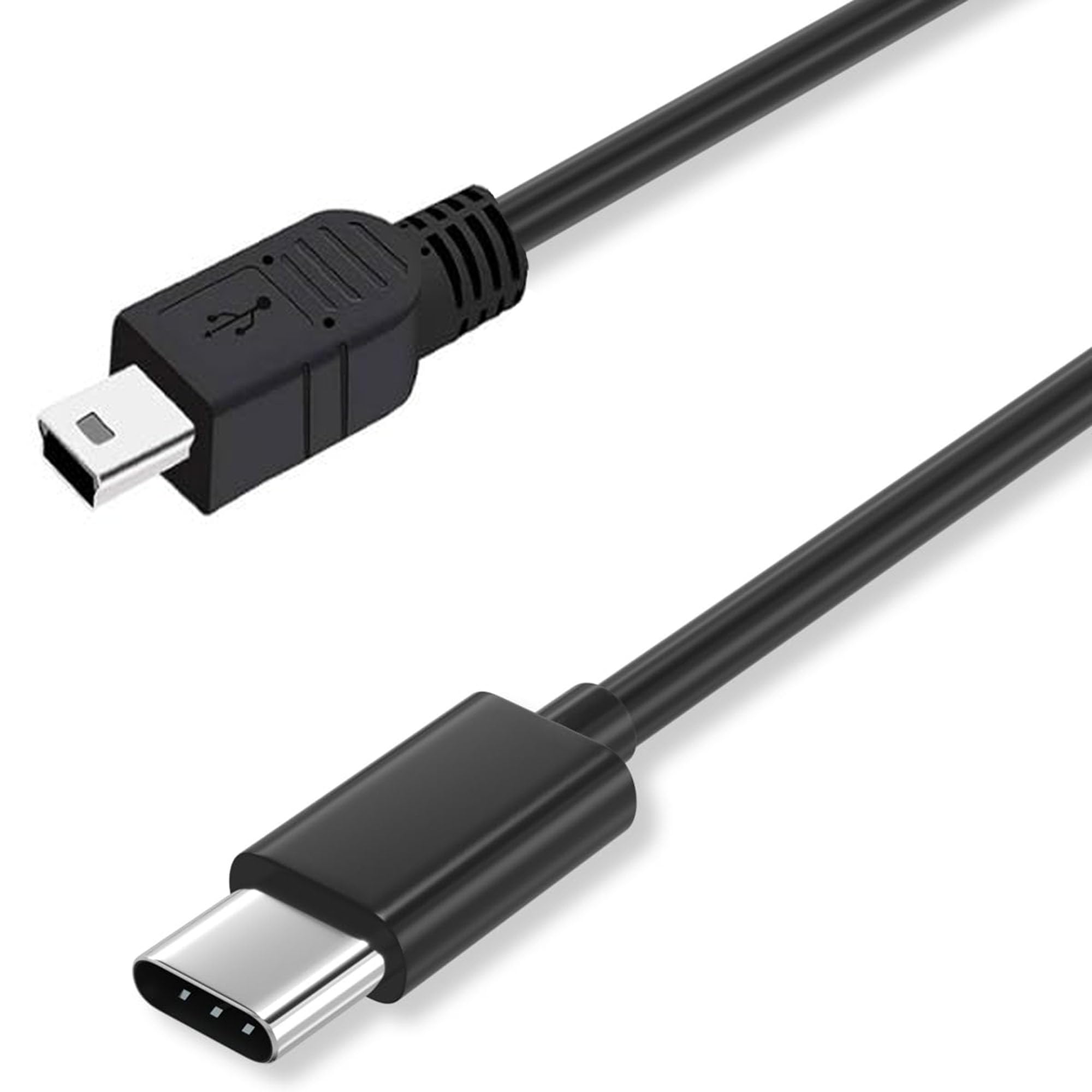 Kabel mini USB C, kabel USB C do transferu danych do Canon EOS Rebel T5i T6 T6i T7, Select Powershot, Vixia, do Nikon DSLR D610 D90, kompatybilny z MacBook, iPhone 17 16
