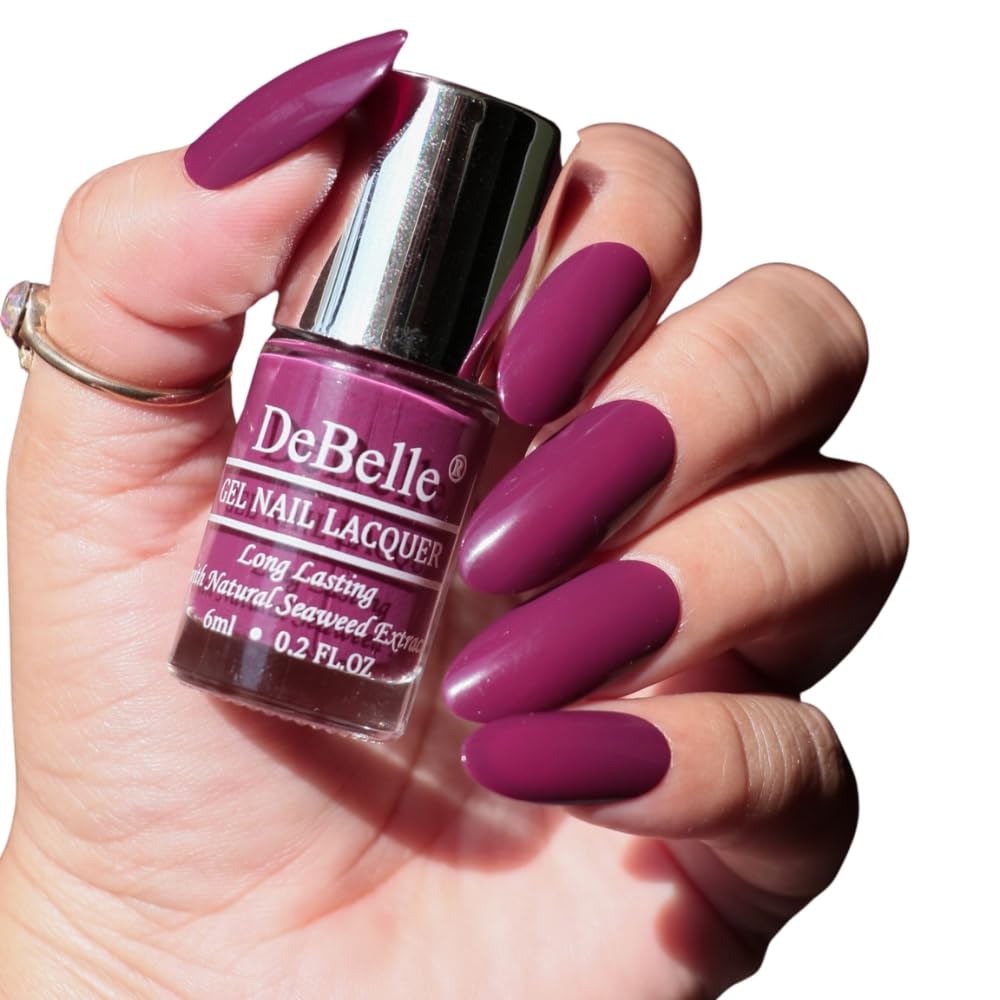 Gel Nail Polish Carolyn Charisma (Dark Majenta Nail Paint), 6ml | Non UV - Creme Finish | Seaweed Enriched Formula | Long Lasting Nail Paint | Cruelty & Toxic Free |