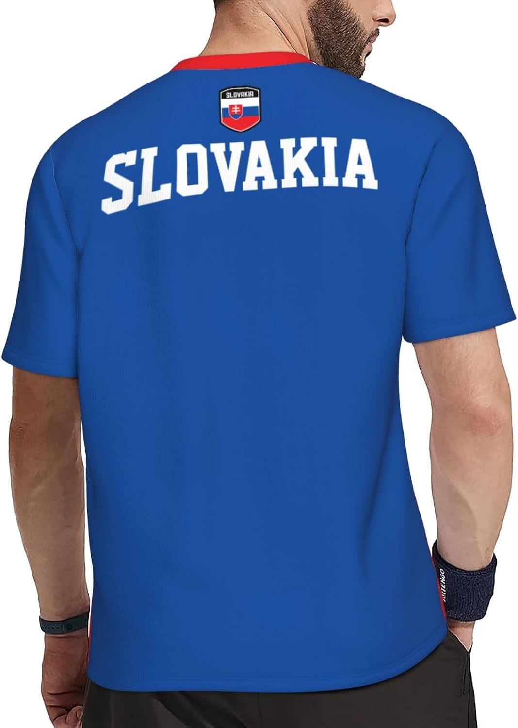 Slovakia Flag Sports Jersey Mesh T-Shirt 3D Print for Running Cycling Soccer Fans Fitness Shirts