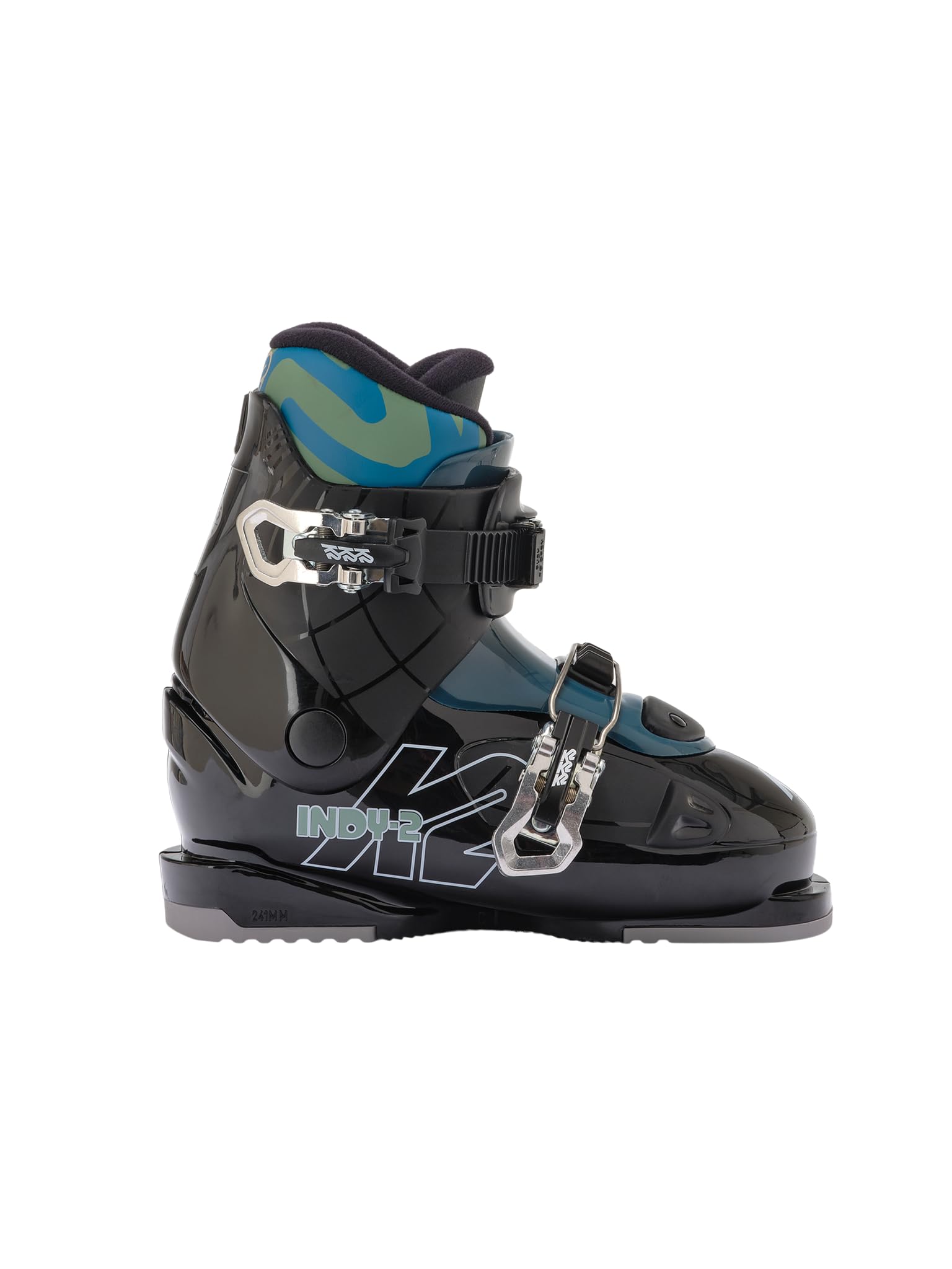 Chaussures de ski Indy 2 K2 garçon noir avec coque souple junior