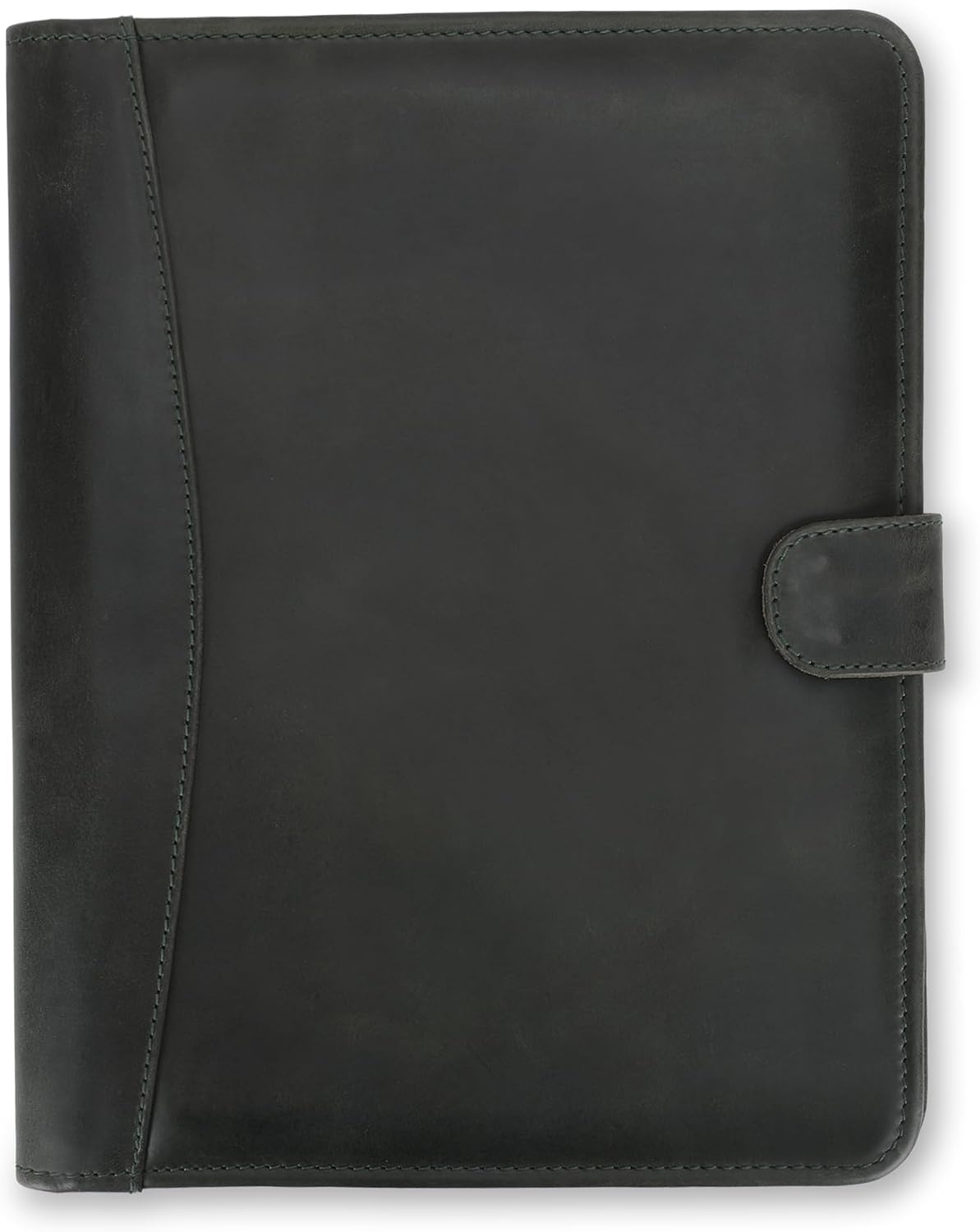 Leather Padfolio Legal Pad Organizer – Handmade Executive Notebook Binder – Full Grain Cowhide Resume Portfolio for Men & Women – Vintage Green Legal Pad Holder 13x10 Inches