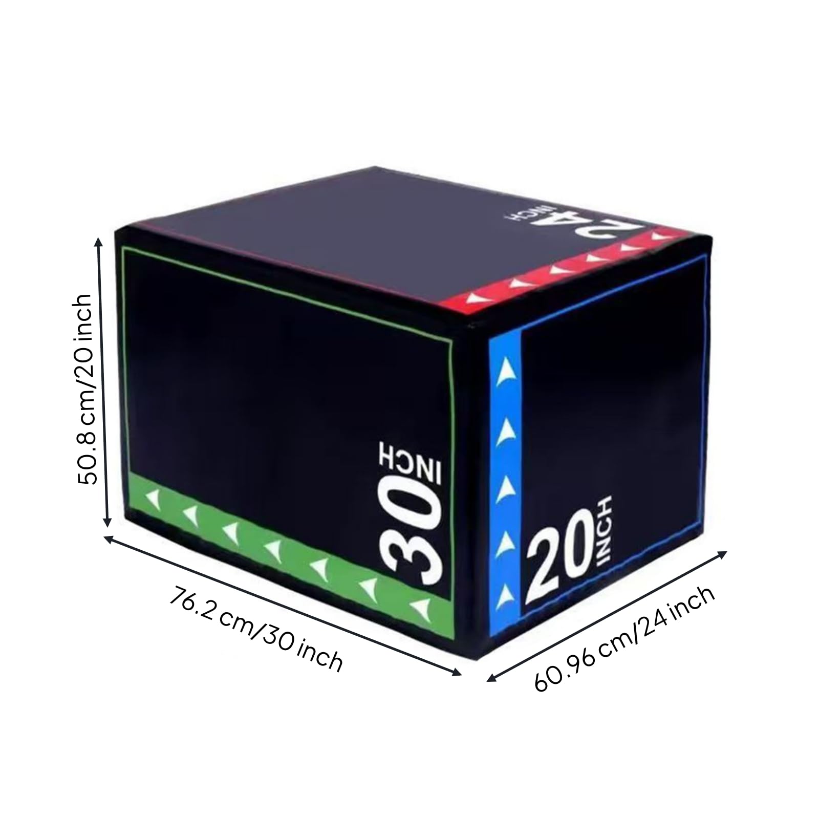 Amagogo Jump Pliometrico Cubo Allenamento Box Jumps Step Fitness Schiuma Rivestita Superficie AntiGraffio Numerazioni Applicazioni Adatto a Palestra Casa Allenamenti Condizionamento | Antiscivolo, Morbido, Scatola da Salto, per Casa, Atleti, Appassionati