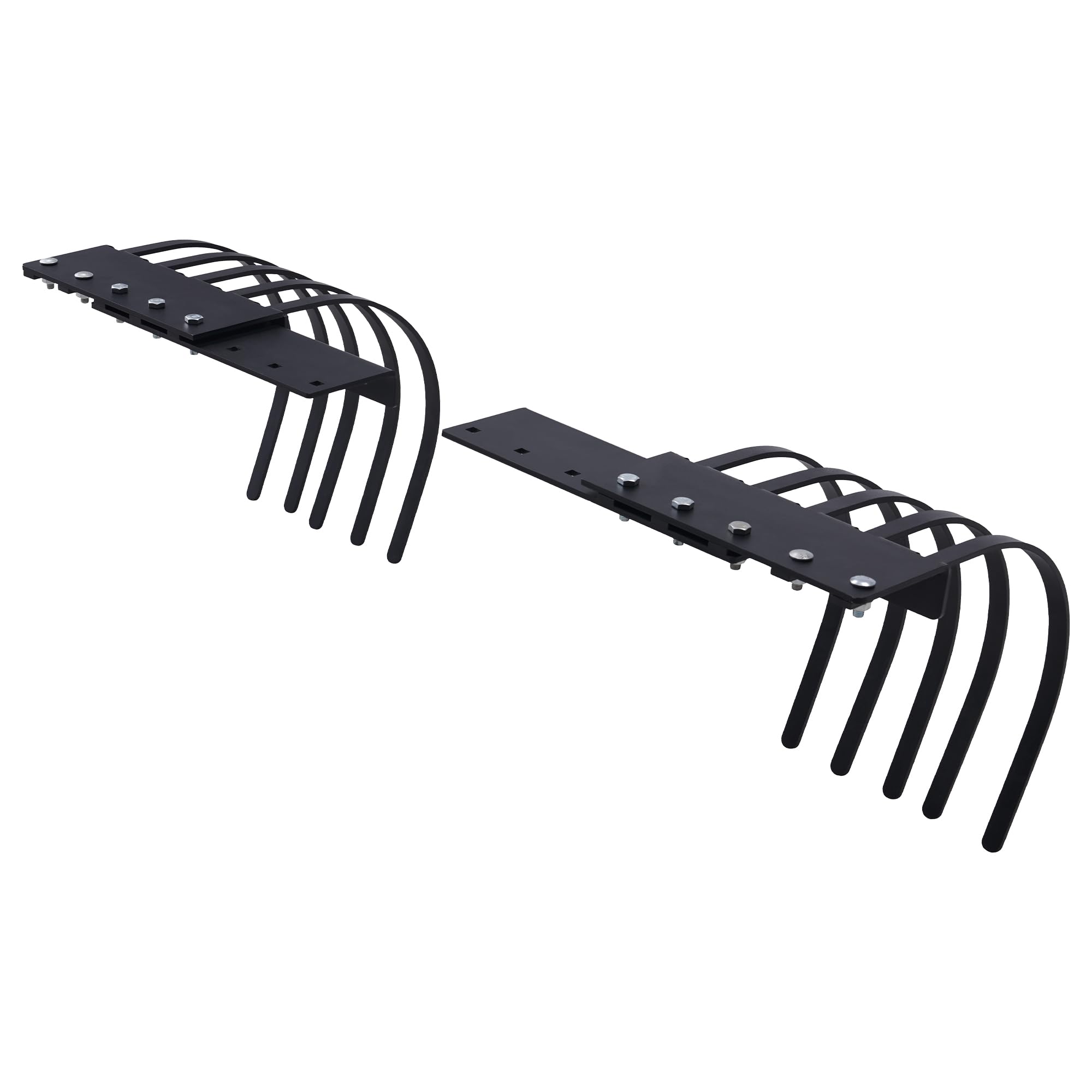 60 72 Pollici racke di Estensione del rake, 2 Pack Larghezza espansore con 10 Pneumatici in Acciaio Resistente, aggiunge 24 Pollici per ATV Tractor Detris Clearing