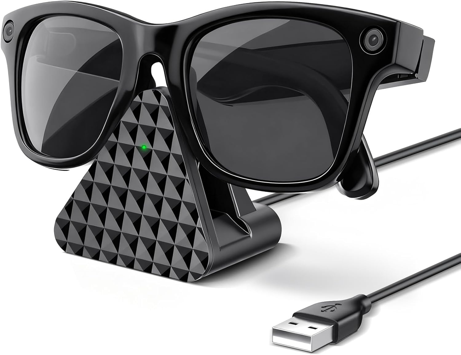 Cargador para RayBan Meta compatible con Skyler y base de carga para gafas inteligentes 8