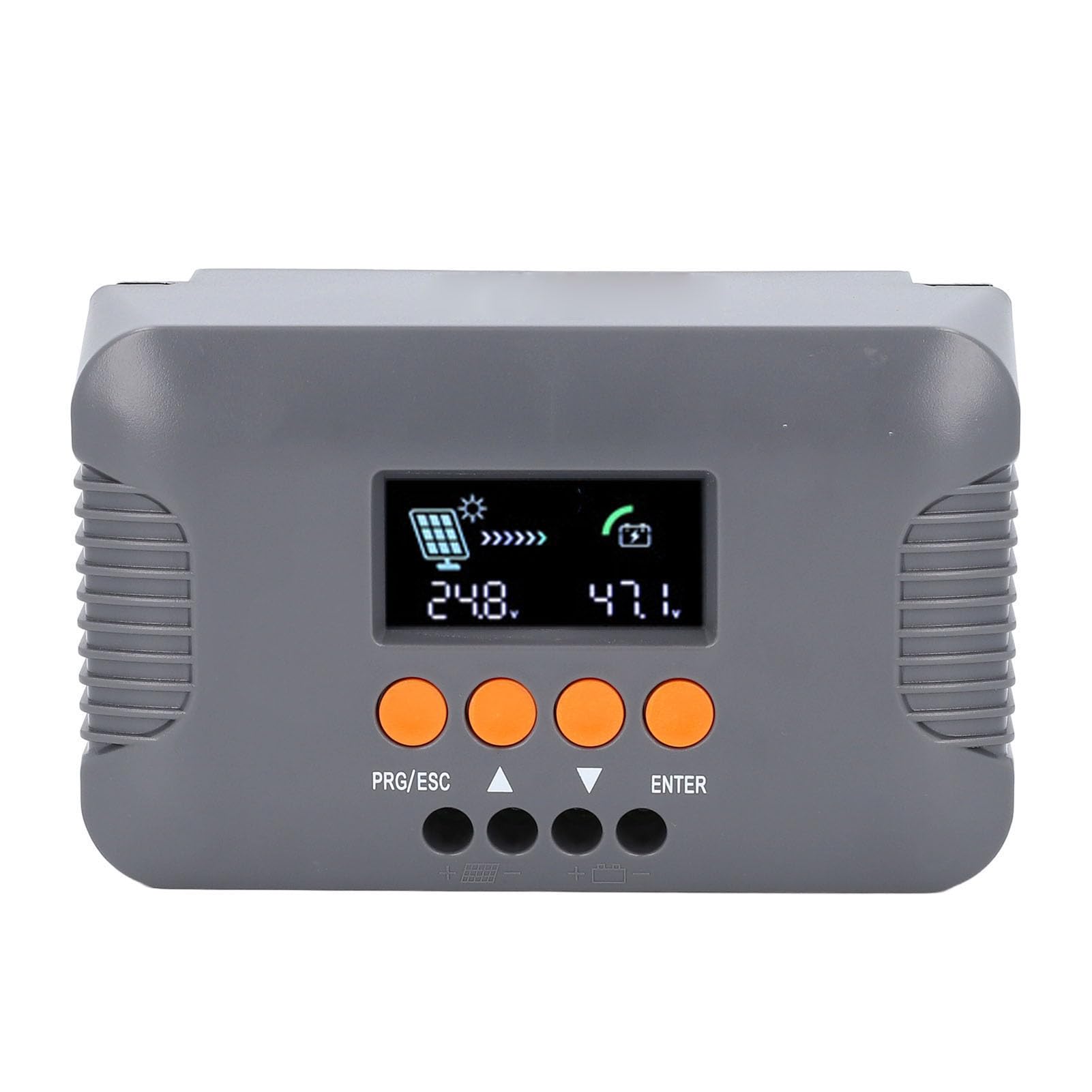 Haofy Regolatore di Carica Solare Regolatore MPPT 10A 24V-72V con Protezioni Elettroniche per Batterie Al Litio
