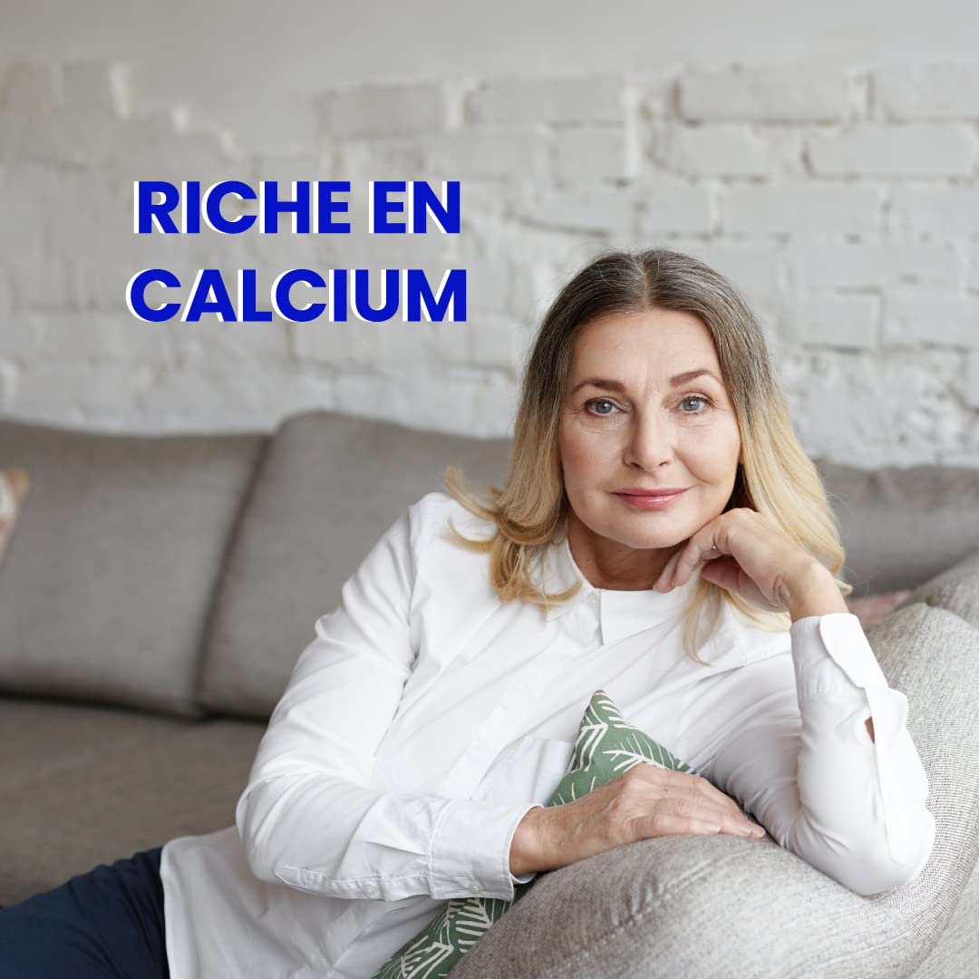Roches Marines - Complément alimentaire Coquille d'huître - Apport en calcium naturel - Capital osseux - Confort osseux - 100 gélules - Développé en France