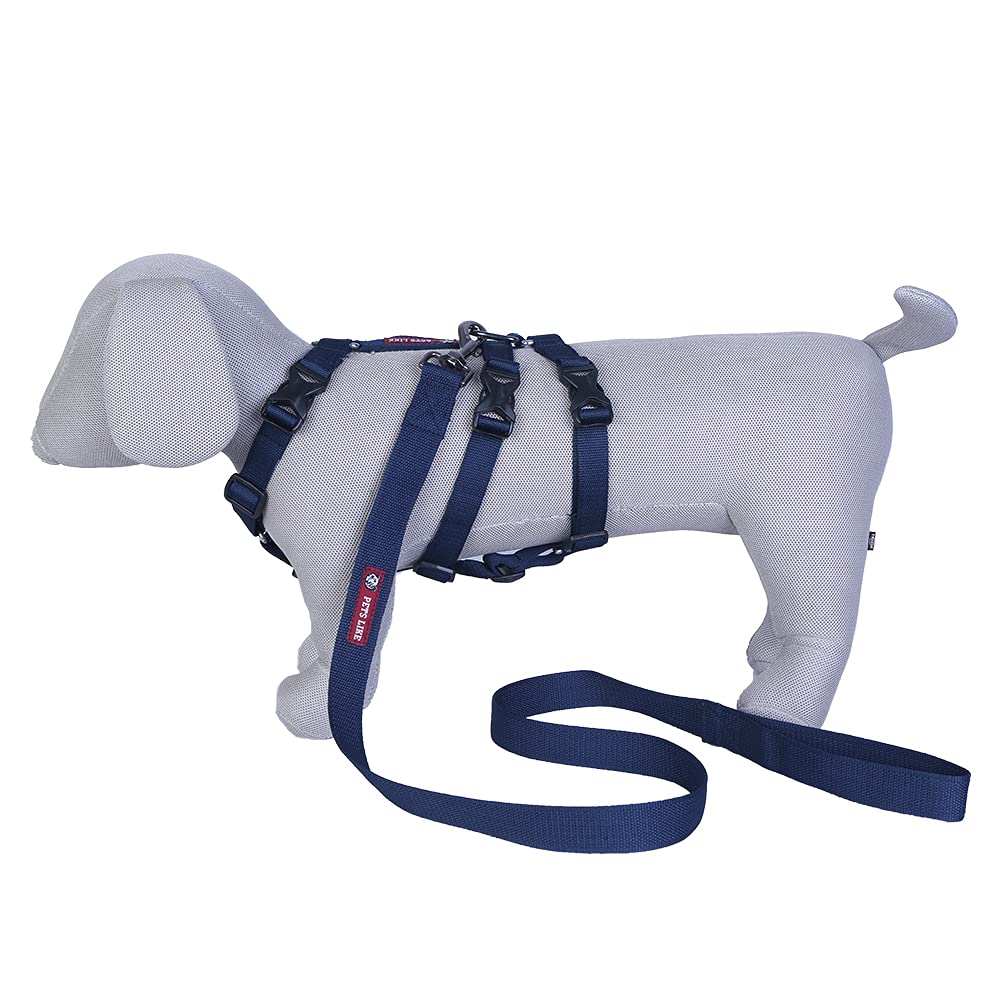 Pets Like Double H Harness with Leash Set Navy Blue (Medium) (B09D3C1FSN) Amazon Price History, Amazon Price Tracker