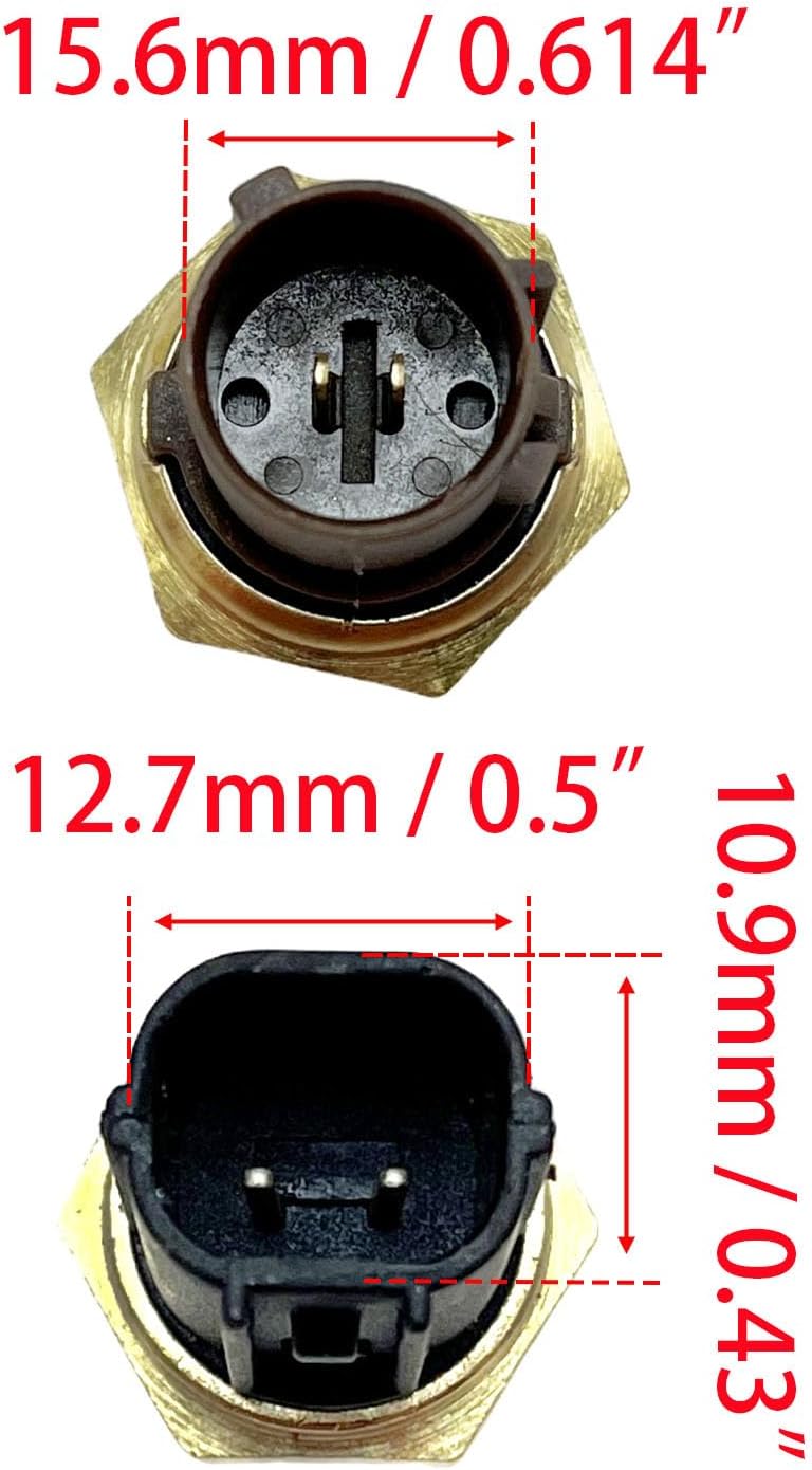 Engine Coolant Temperature Sensor Radiator Coolant Thermo Fan Switch 37870-PLC-004 and 37760-P00-003 Compatible with Integra RSX Accord Civic CR-V S2000