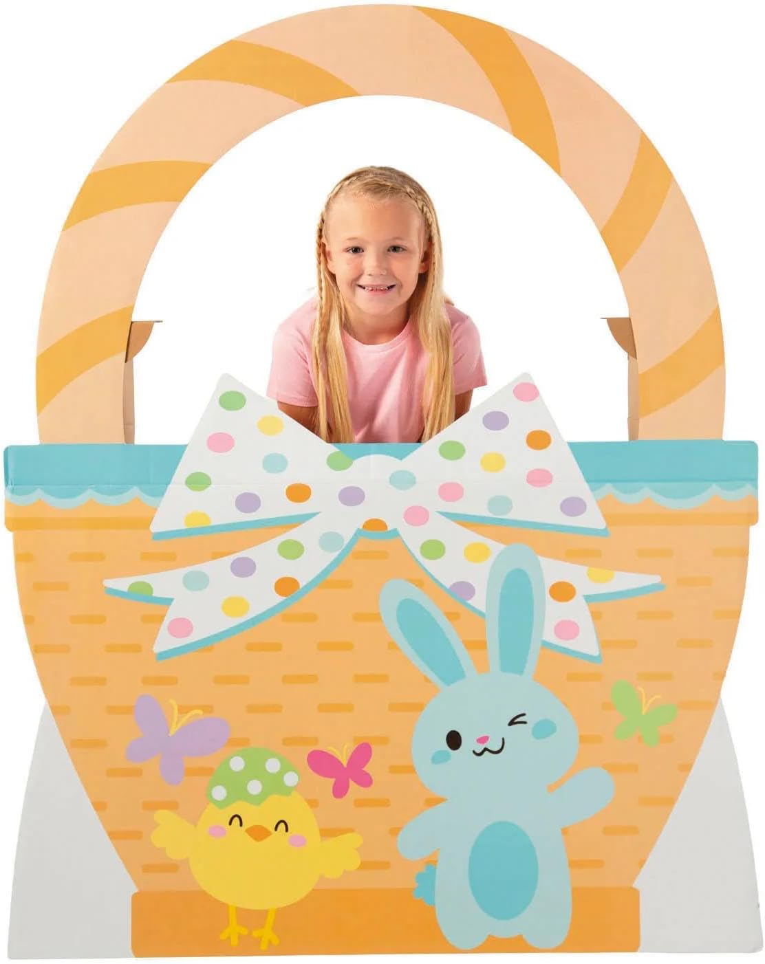 43" x 54" Easter Whimsy Basket Cardboard Cutout Stand-In Stand-Up