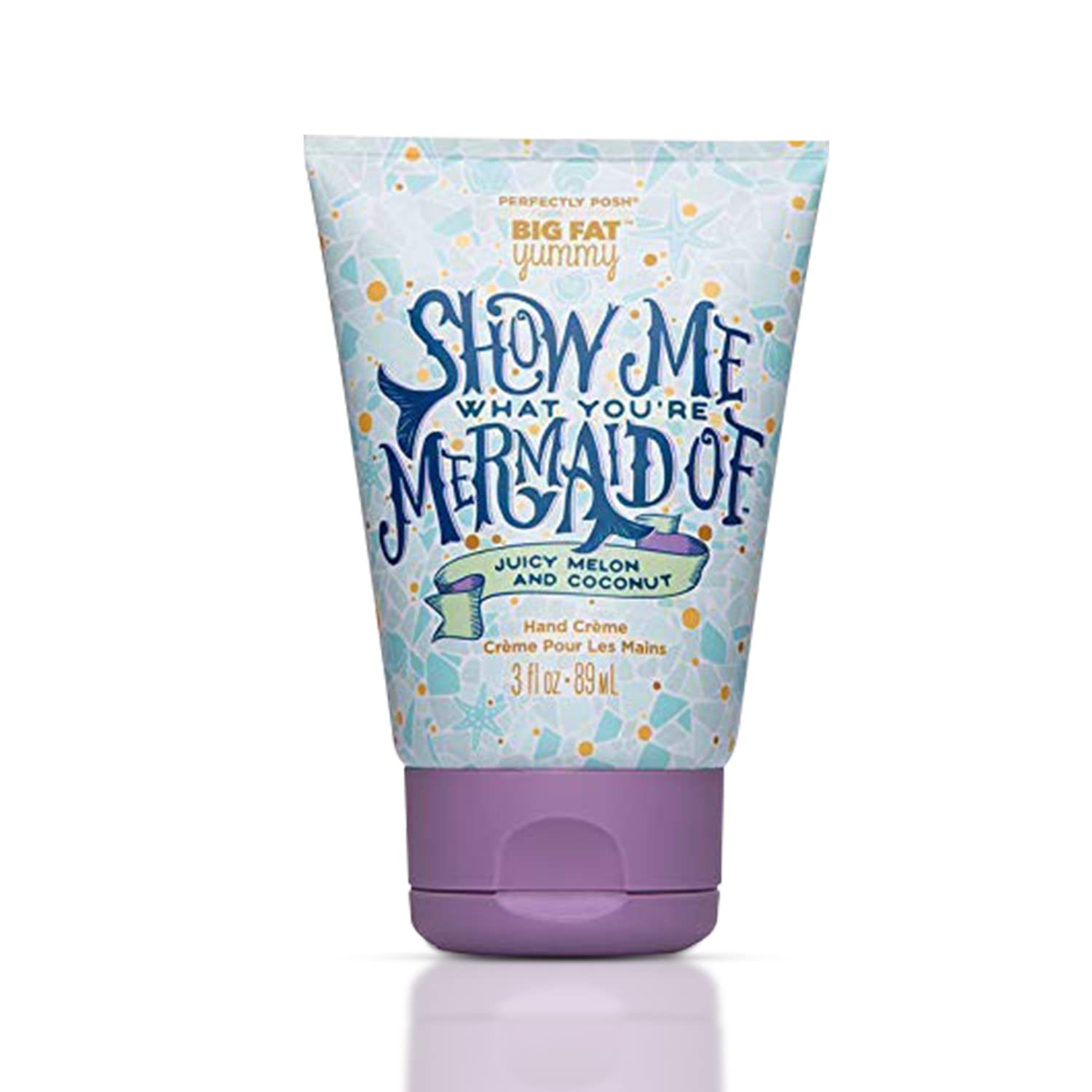 Perfectly Posh - Show Me What You're Mermaid Of Hand Cream - Pampering Lotion with Melon & Coconut Fragrance - Moisturizer for Dry Hands - 89ml