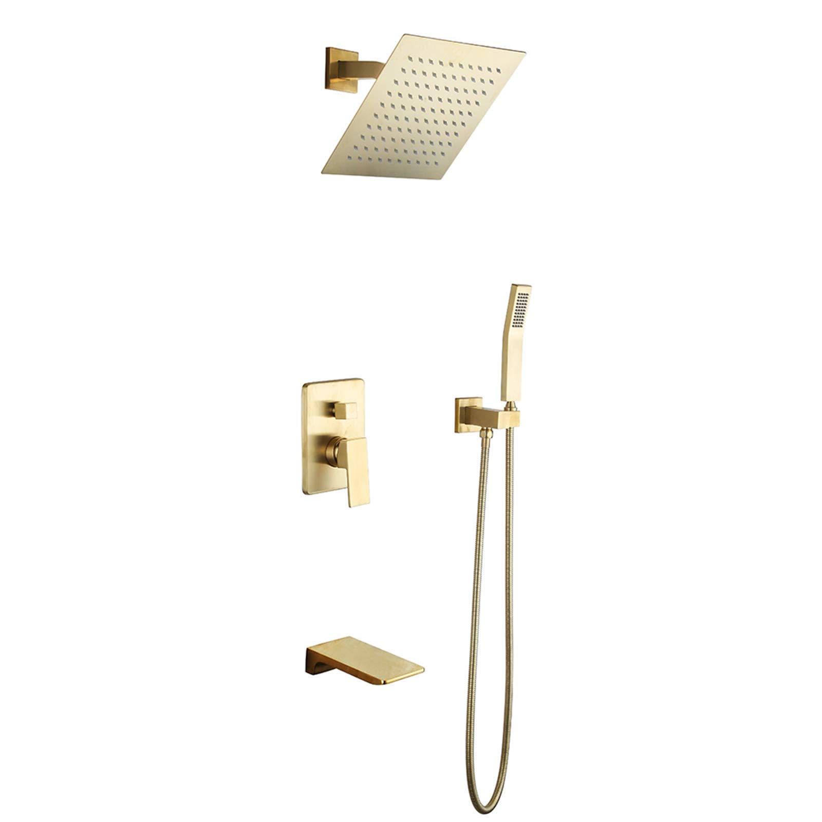 Ensemble de douche multifonction 3 sorties avec mitigeur de baignoire