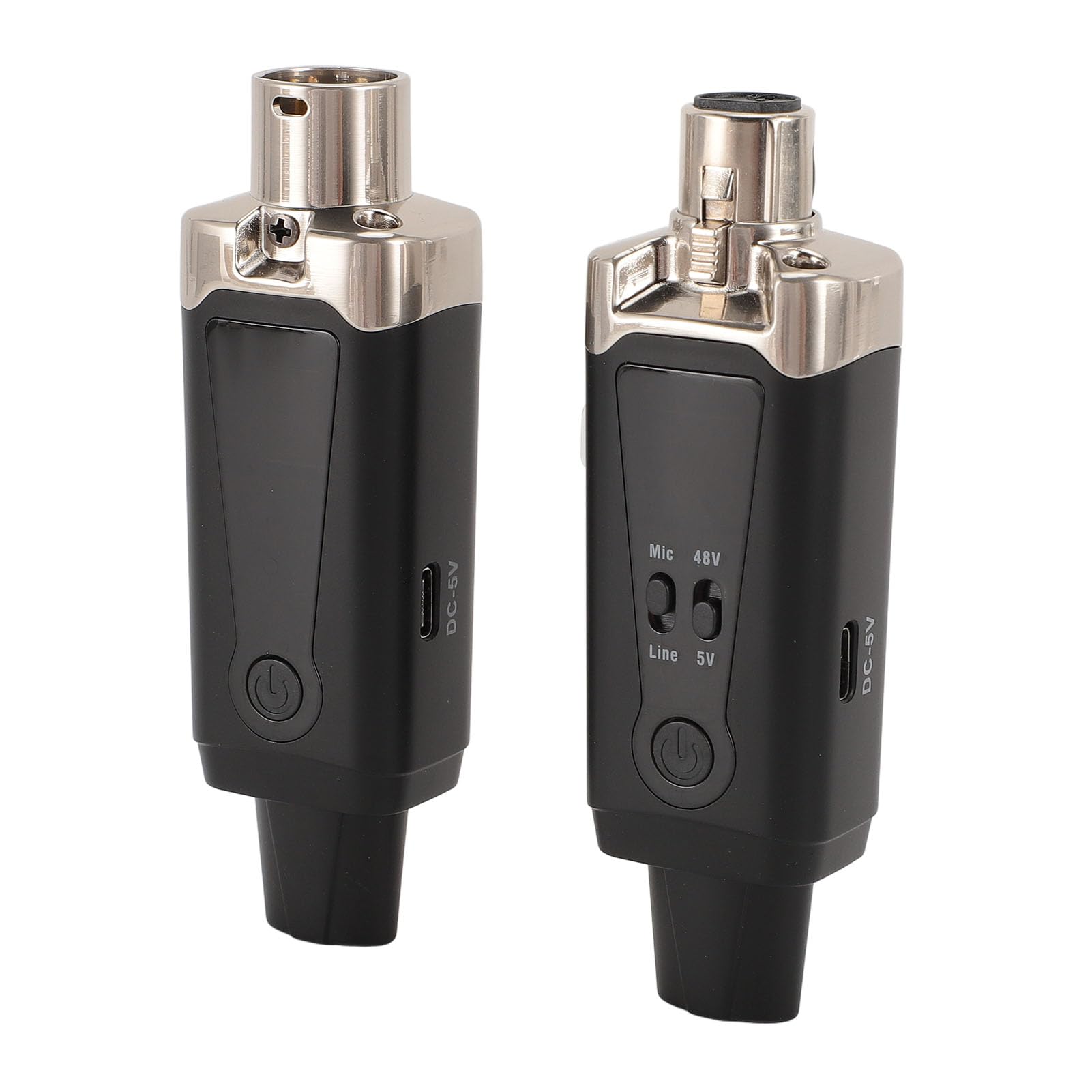Drahtloser Mikrofonsender, UHF-XLR-Funkmikrofonsystem, Unterstützt 48 V Phantomspeisung, 262 Fuß Reichweite, XLR-Mikrofon-Funksystem für Dynamischen Kondensator-Mikrofonmischer