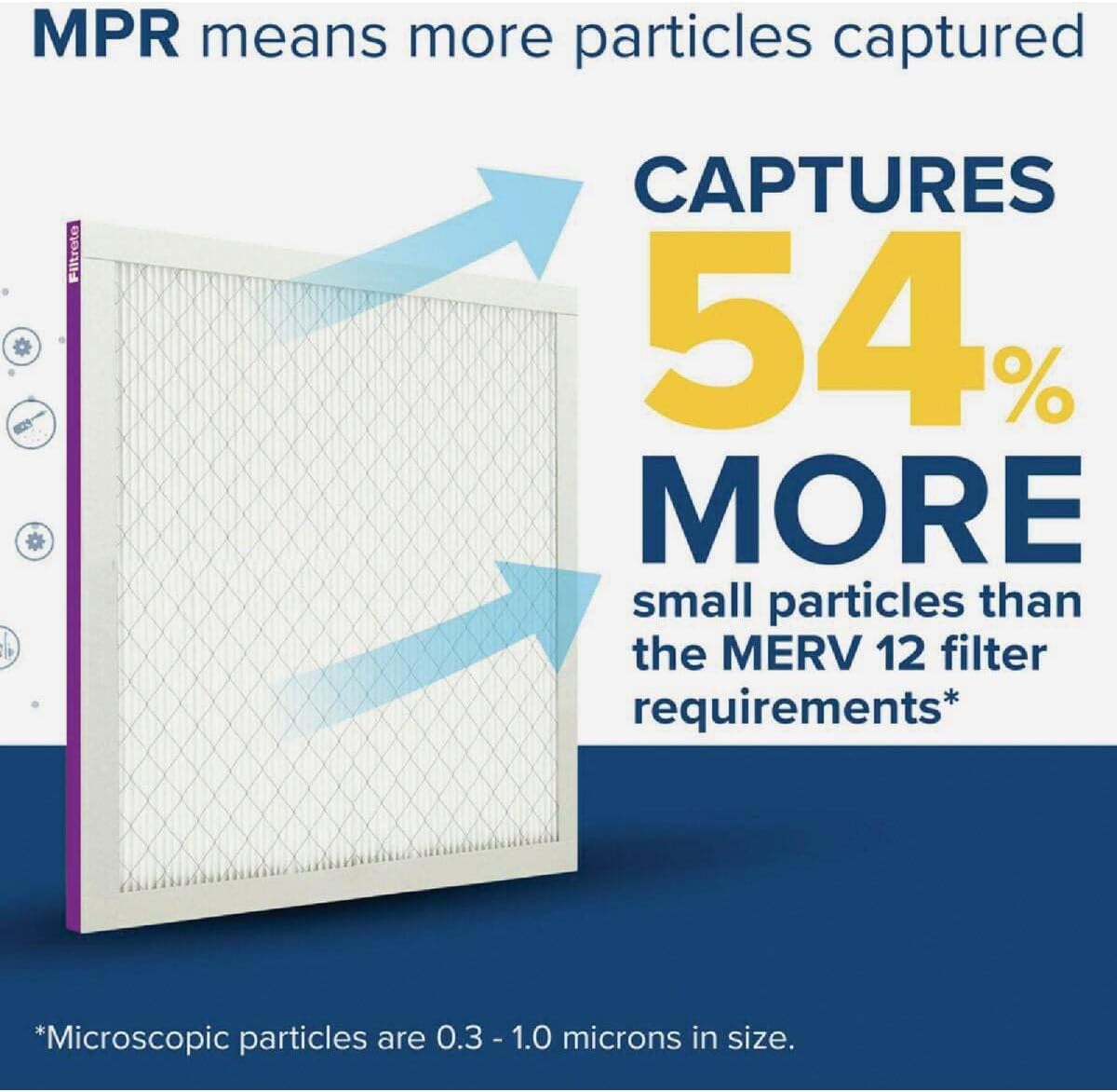 3M Filtrete Ultra Allergen Furnace Air Filter [Set of 6] Size: 25" H x 14" W x 1" D