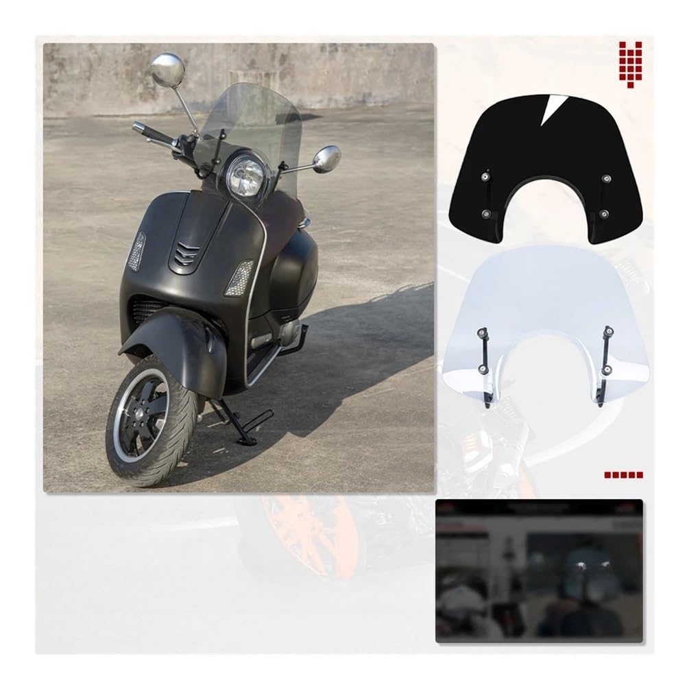 D'écran Déflecteurs Moto Déflecteur De Vent De Moto, Pare-Brise pour LX50 LX125 LX150 GT200 GTS250 GTS300