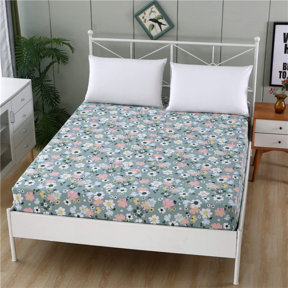 Drap-housse coton élastique qui ne glisse pas pour matelas deux places 160x200cm