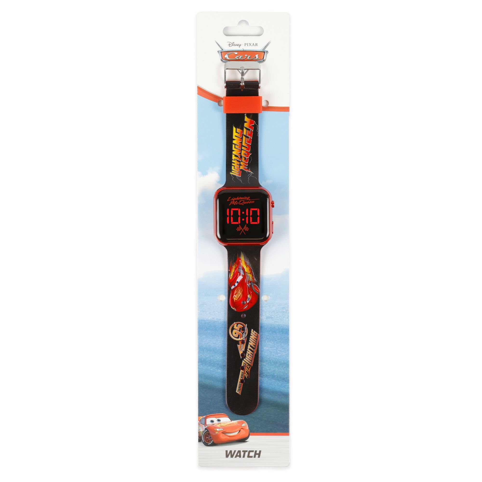 Disney Kids Lightening McQueen Montre numérique LED pour enfants