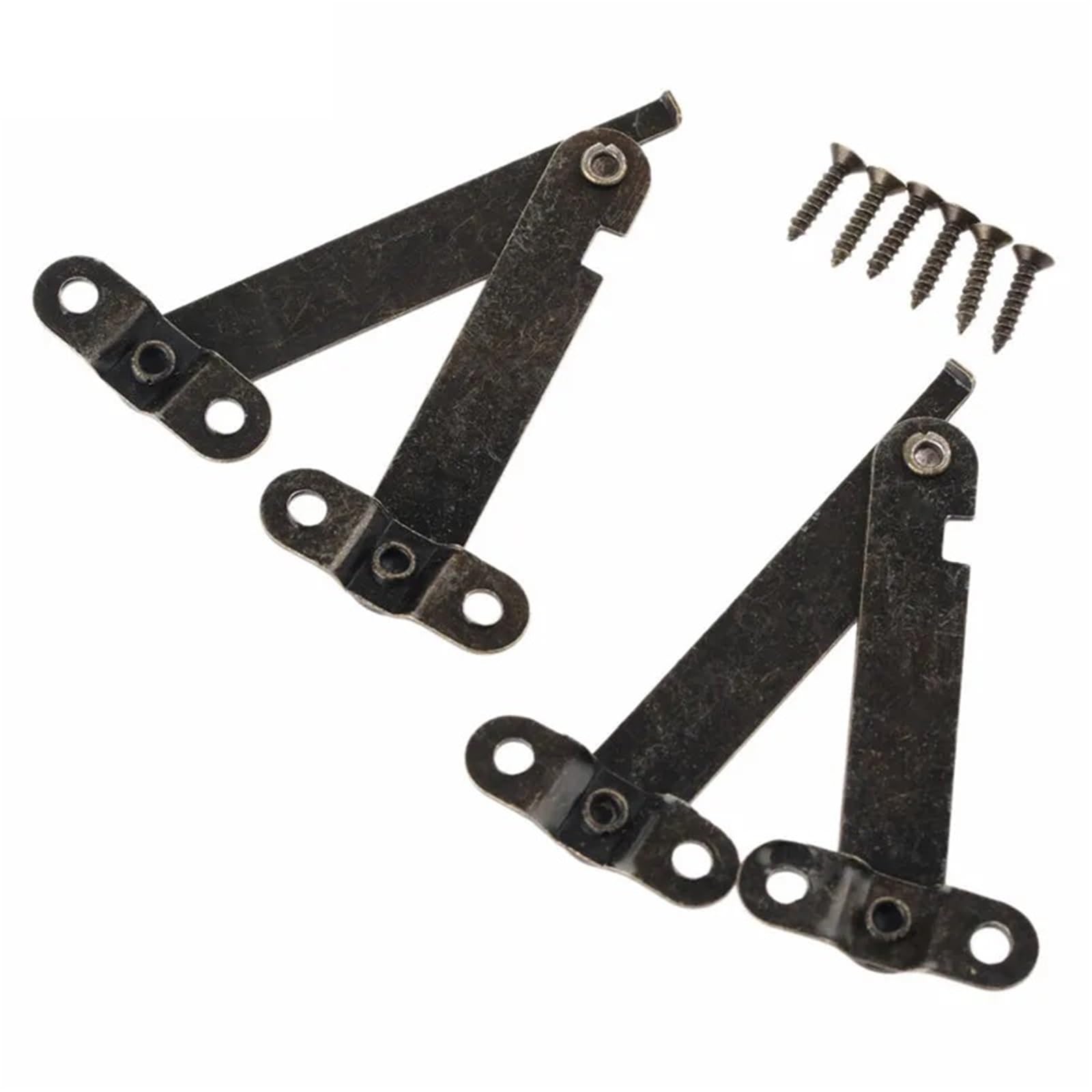 Cabinet Flap Stay Hinge Cabinet Cupboard Door Furniture Lift Up Strut Lid Flap Stay Support Hinge Hinges Jewelry Box Hardware 61mm