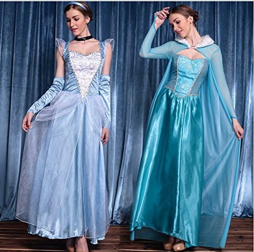 Amazon ハロウィン ディズニーシンデレラ様ドレス Frozen アナと雪の女王 アイーシャelsa マキシcosplay映画 大人用 クリスマス 成人ds女性は服装に 公演服ハロウィン 仮装 ディズニー 大人 ハロウィン 衣装 女性用 コスチューム コスプレ 仮装 通販
