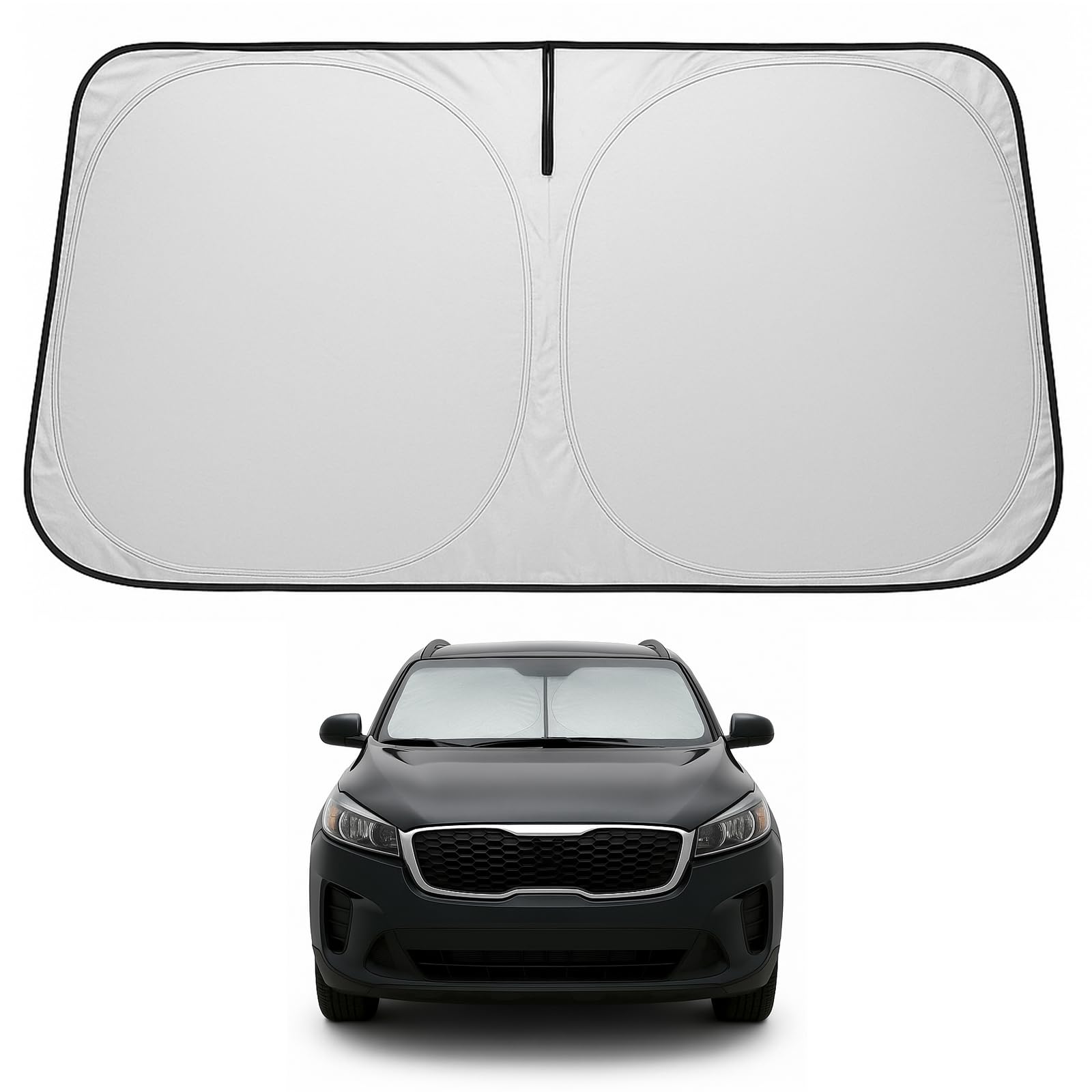 Proadsy Custom Fit 2015-2020 Kia Sorento Windshield Sun Shade, Blocks Heat