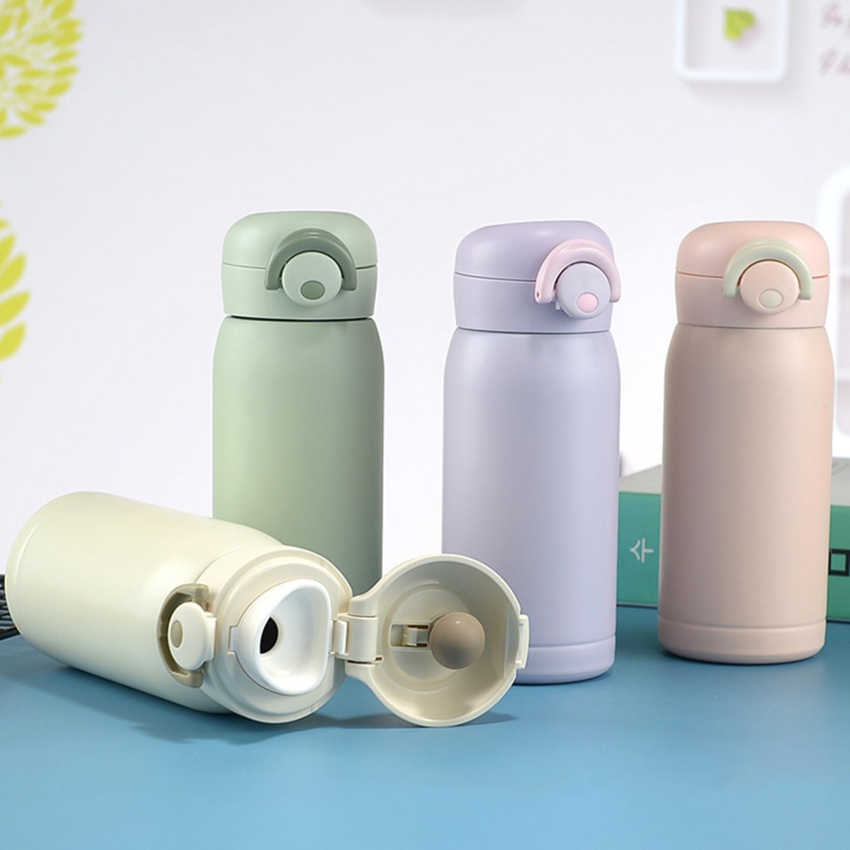 Amazon | 魔法瓶 水筒 ワンタッチオープン 真空断熱 ステンレス