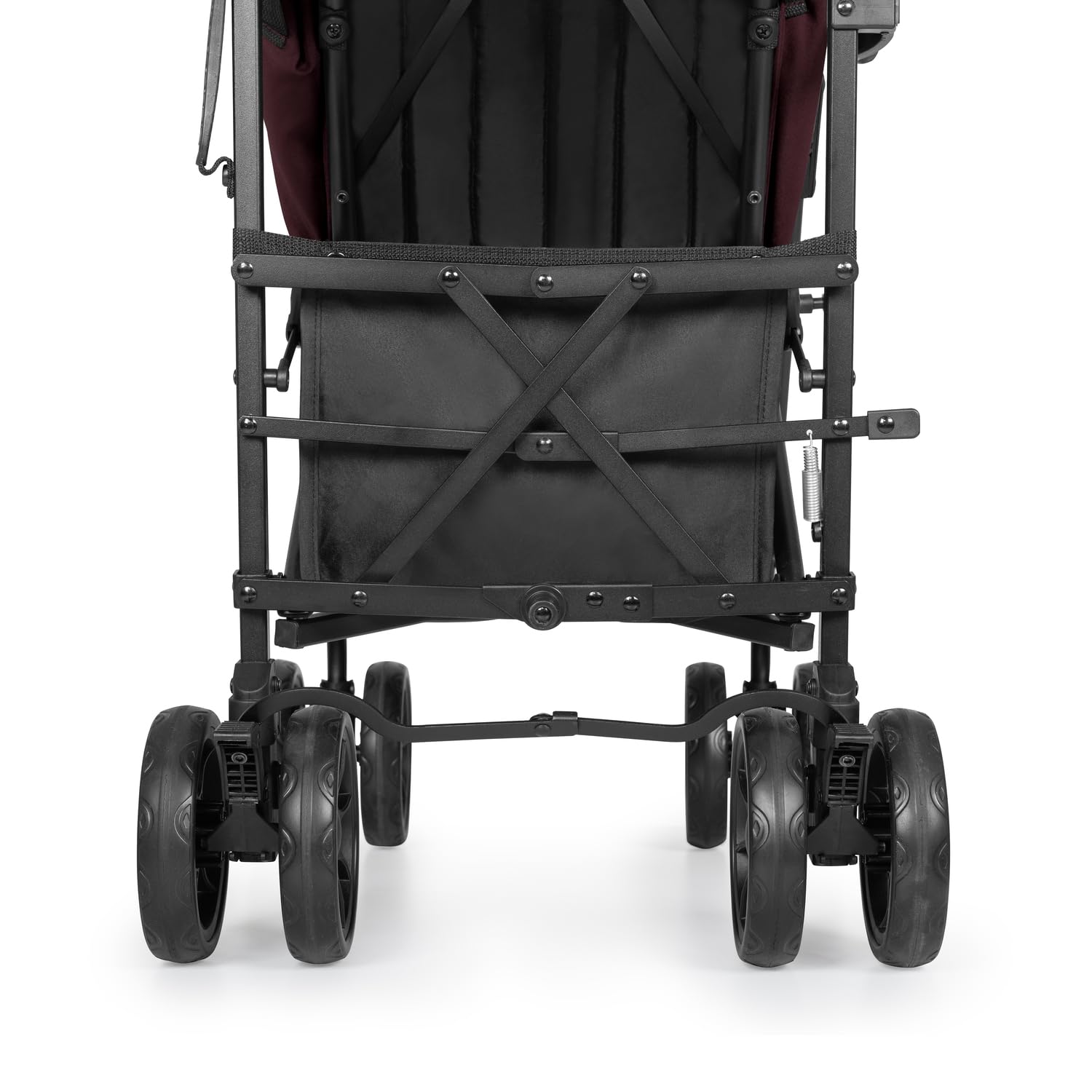 hauck Fold N Care, Blackberry - Passeggino a Ombrello per Bambini da 6 Mesi fino a 22 kg, Pieghevole e Leggero (7,6 kg), Schienale Reclinabile, Cappottina UPF 50+, Cesto XL, Ruote EVA Piroettanti
