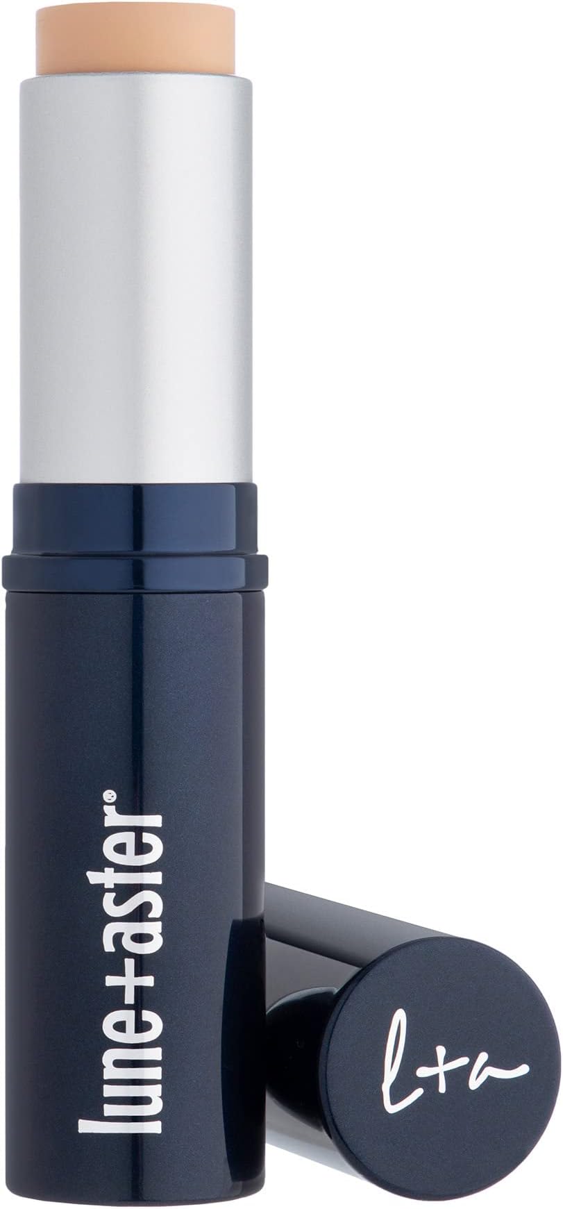 Lune+Aster Dawn to Dusk Foundation Stick - Light - A cream foundation stick infused with good-for-you ingredients that delivers long-lasting, undetectable coverage for a flawless complexion