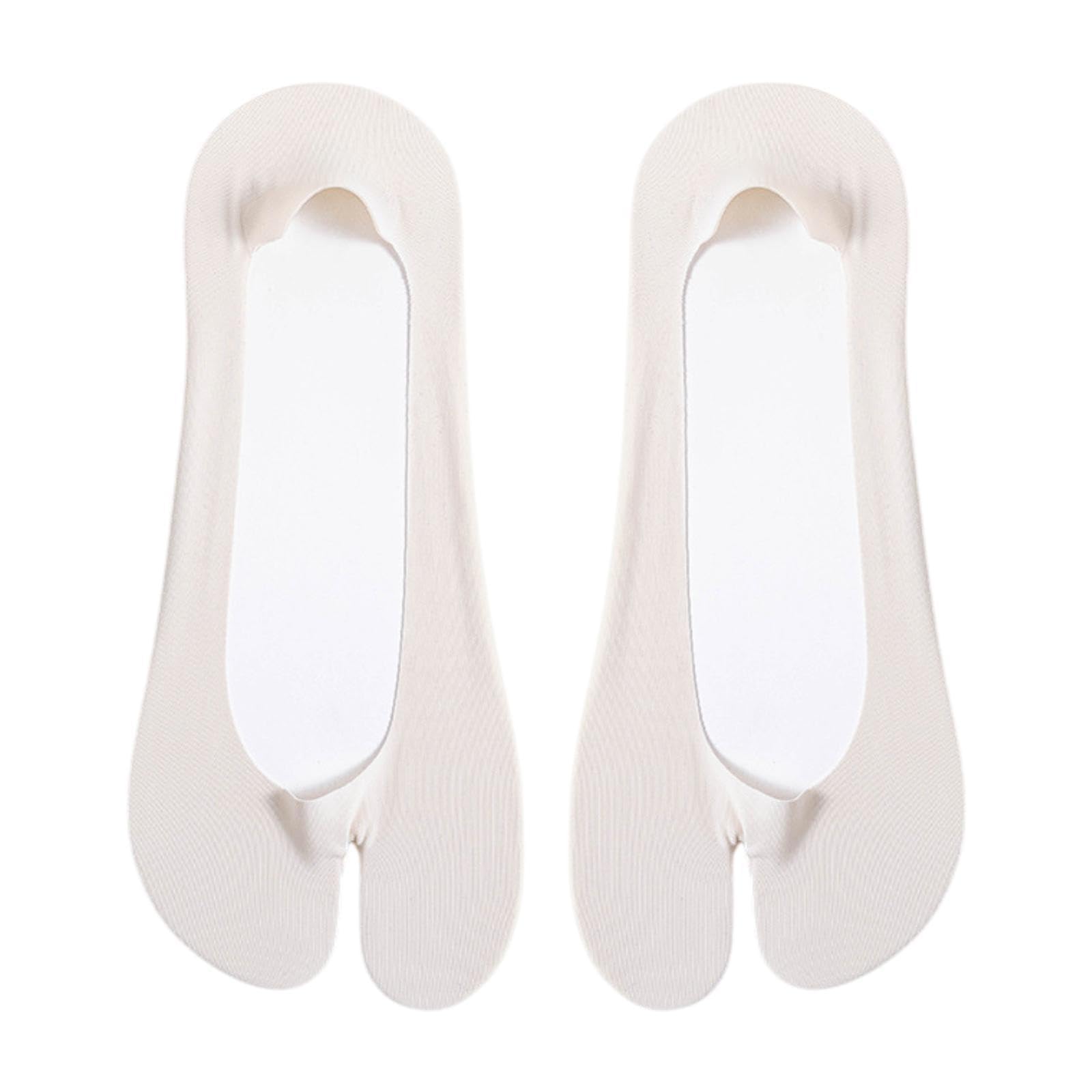 2 Toe Socks Invisible Boat Socks Thin Low Cut Sock for Sports Casual Ladies grey-image-27