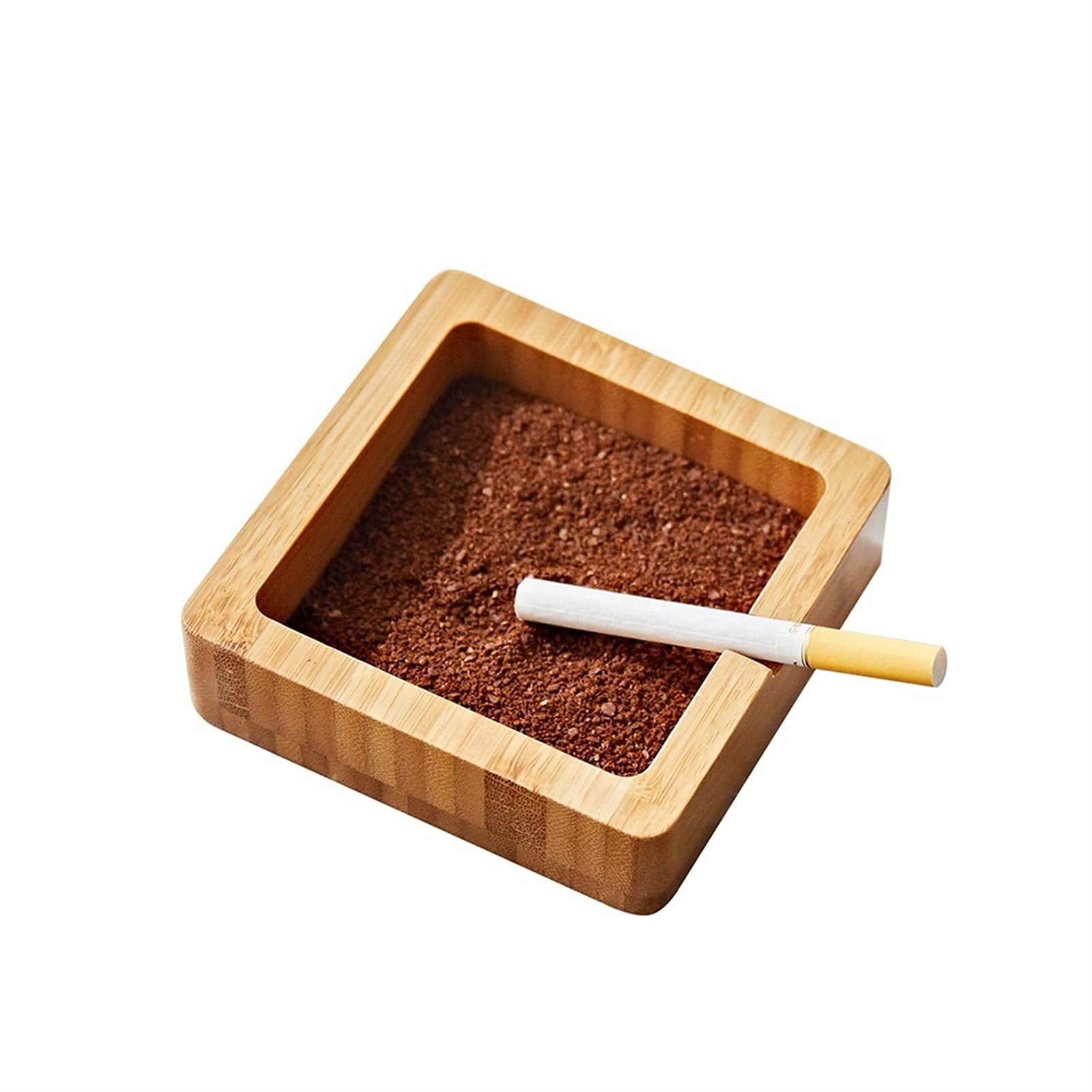 Cendrier en bois massif anti vent structure lourde sans couvercle