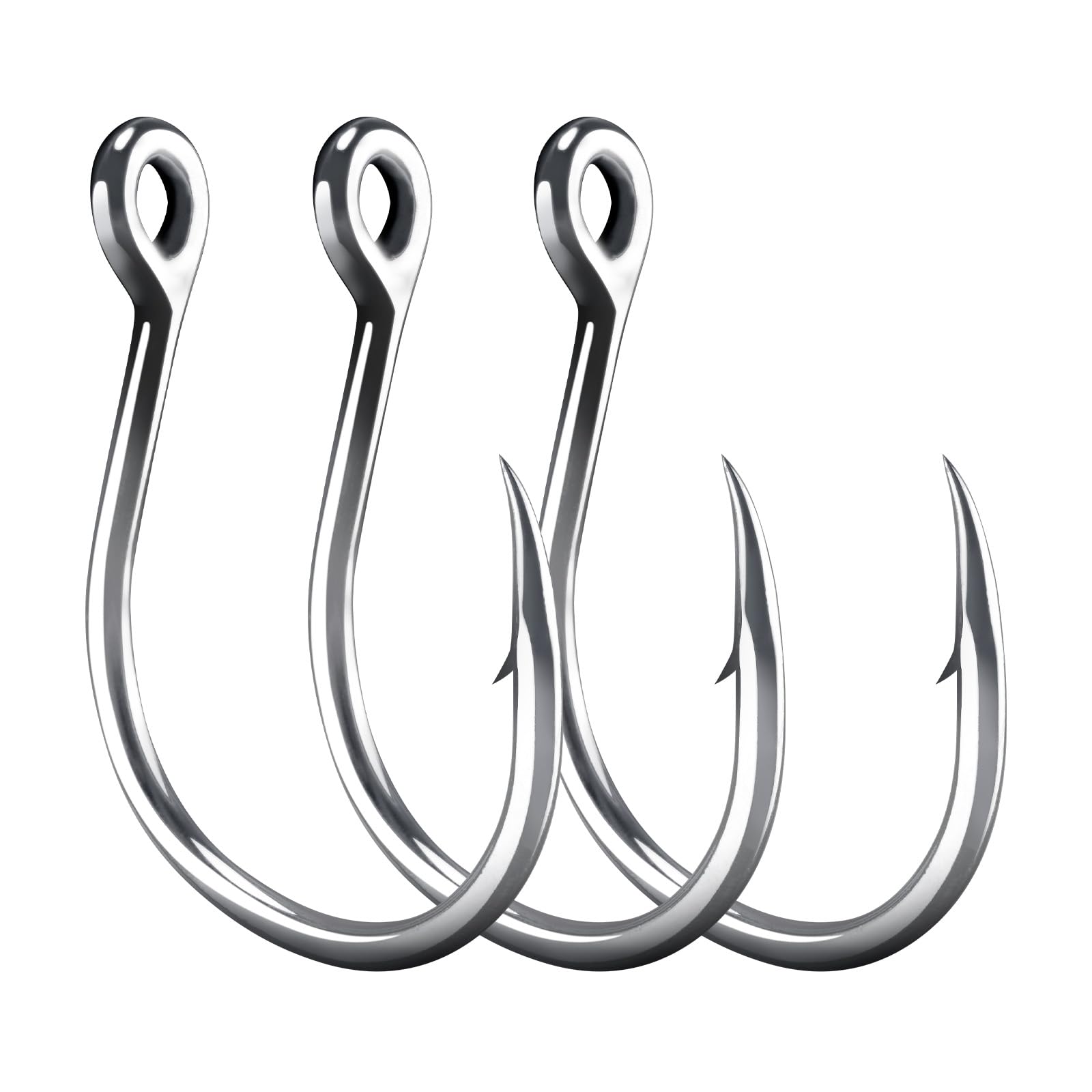 Alwonder Fishing Circle Hooks - High Carbon Steel, Welded Eye, For Catfish, Tuna, Marlin & Saltwater - View #10