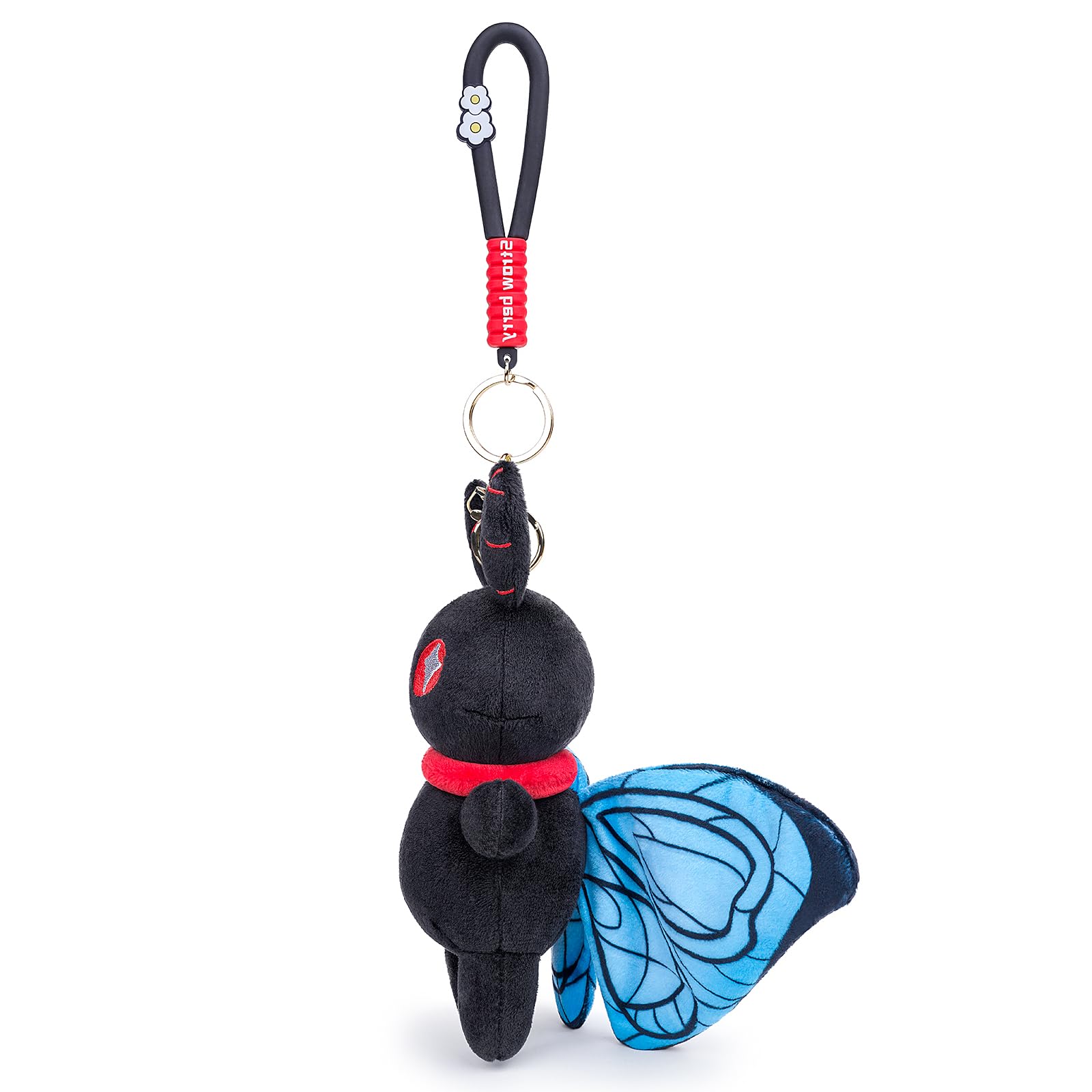 capybaraflying Soft Plush Black moth Widgets Plush Toy, Black moth Animal Plush Toy, Realistic Flying Insects Stuffed Animal Silkworm moth Gift for Kids and Adults - 22cm/8.6in - Image 3