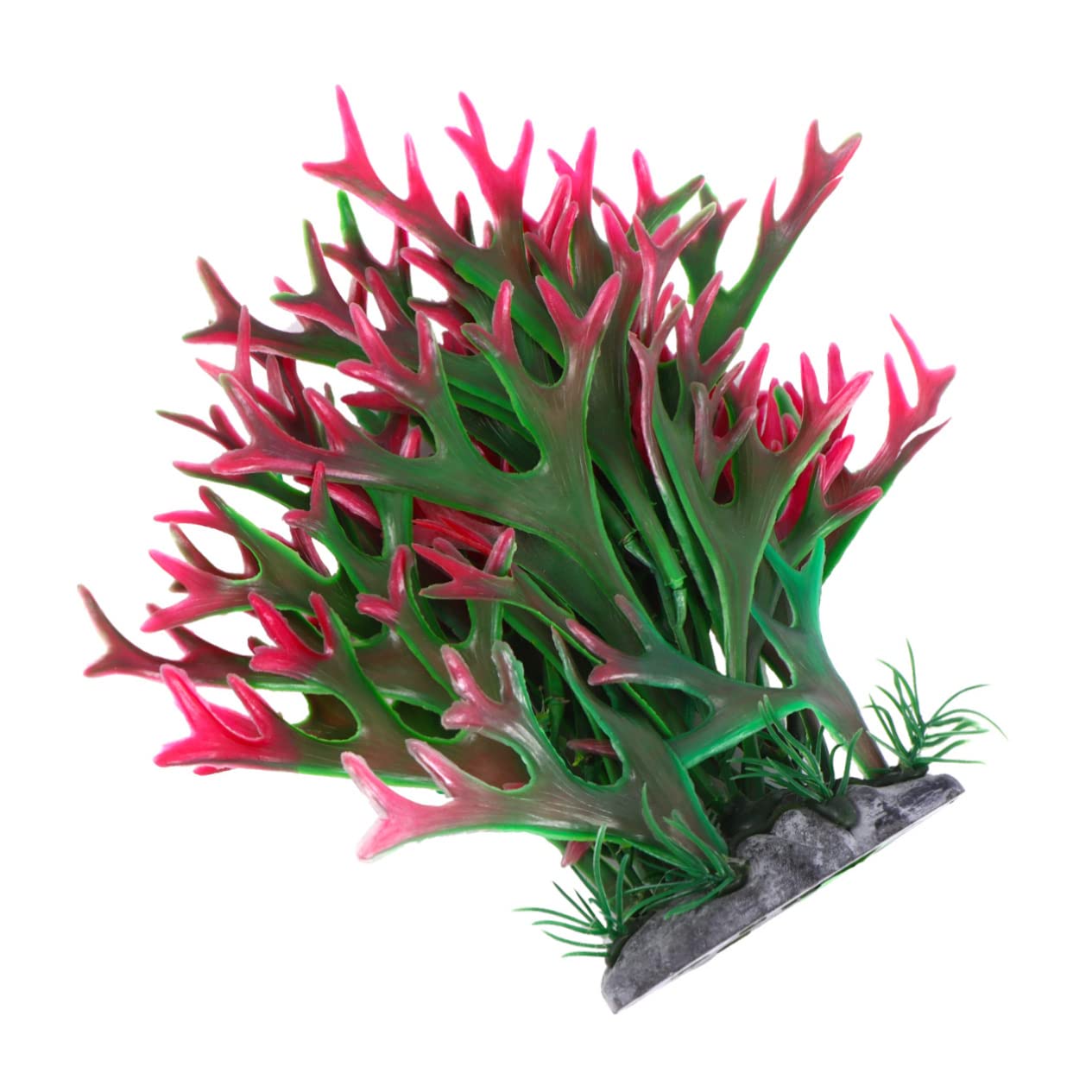 POPETPOP Artificial Coral for Aquariums Mini Red Coral Ornament Safe for Fresh Saltwater Fish Tanks Easy to Clean Creative Decor for Aquarium Landscape and Fish Habitat