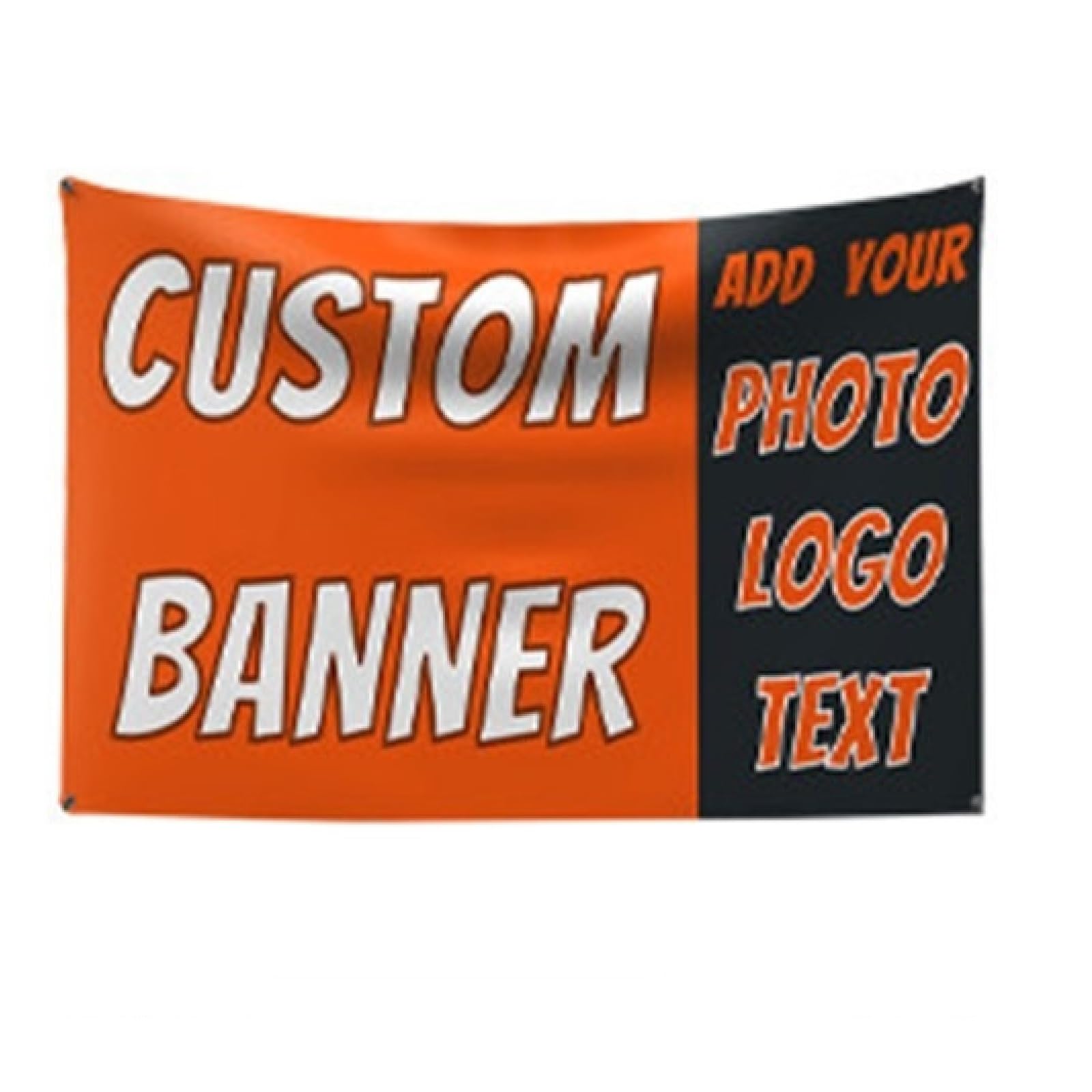 papasgix Personalised Banners and Signs Custom Photo Text Banner Flag Welcome Home Congratulations Anniversary Happy Birthday Banners Decoration Background for Girls Boys Women Men(73x93cm Hooked)