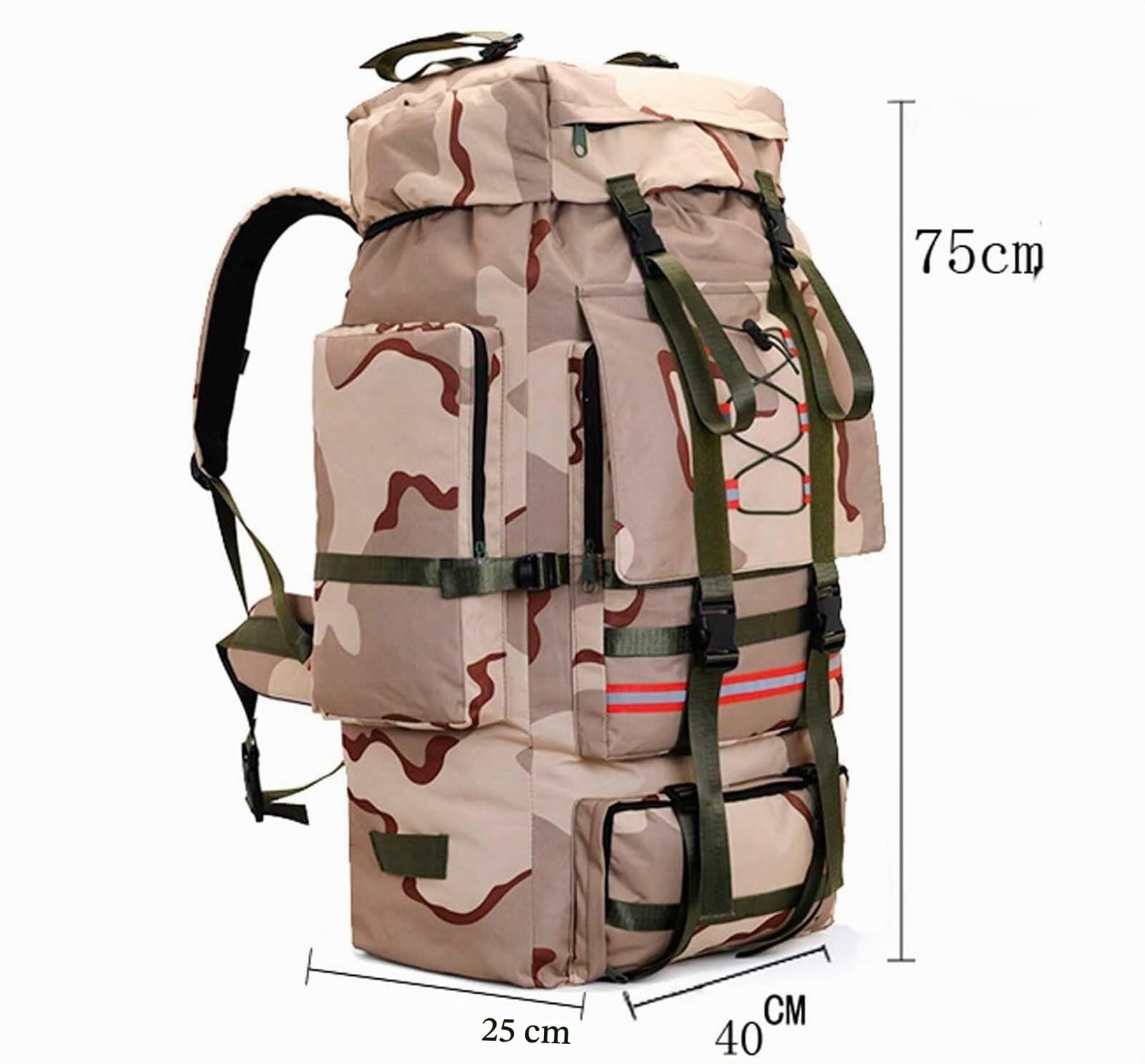 Sac de Randonnée 130L Grande Capacité Camping Randonnée Hommes, Sac À Dos De Survie Supplémentaire Sac a Dos Voyage