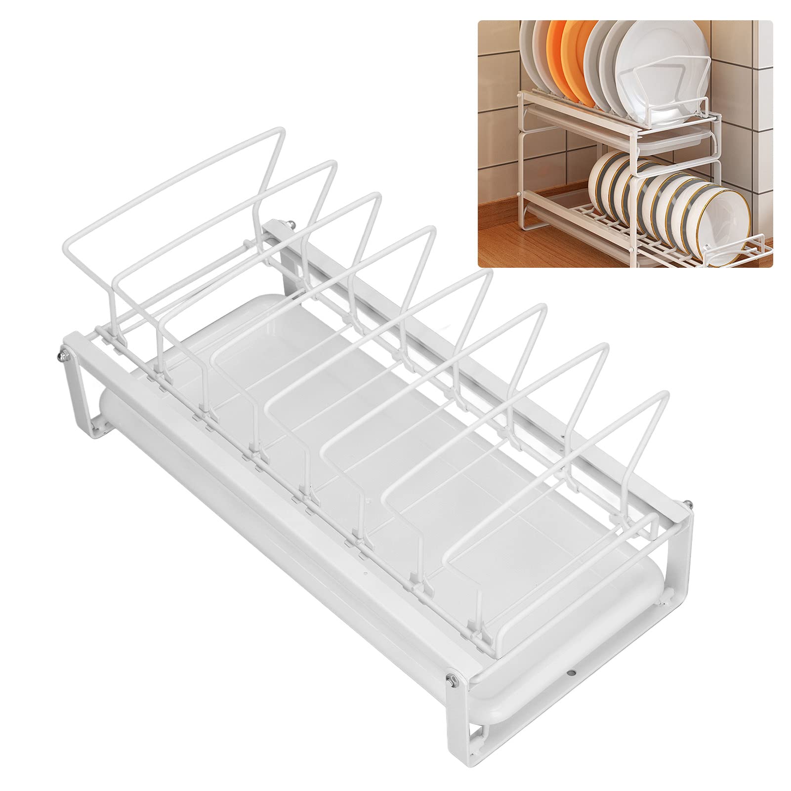 プレートホルダー コンパクト 大容量 食器乾燥ラック 白 水切りトレイ付 Amazon｜食器乾燥ラックホルダー プレートホルダー トレイ付き