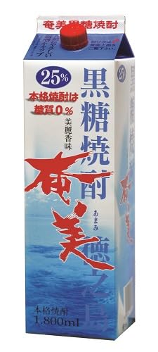 【奄美群島（五島）】★★ 希少！ 黒糖焼酎　２５度 ★★ １．８L　６本セット Amazon.co.jp: 奄美酒類 黒糖焼酎 奄美 25度 [ 焼酎 鹿児島県 1800ml