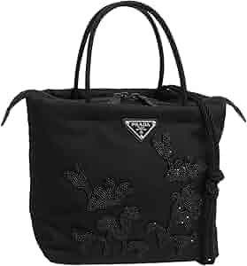 PRADA ブラック 2-way バッグ PRADA プラダ 2WAY ショルダーバッグ ナイロン レザー ブラック