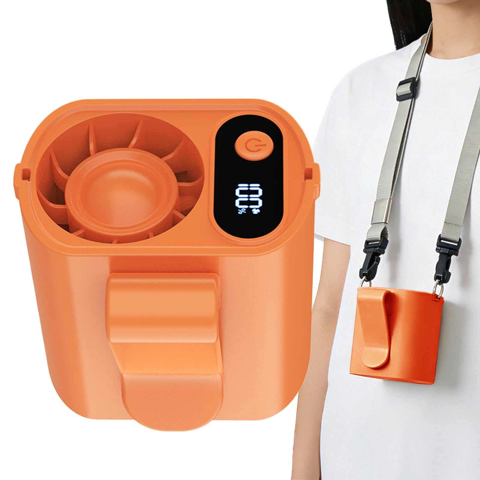 Ventilador portátil para coche y camping con 100 velocidades y pantalla digital