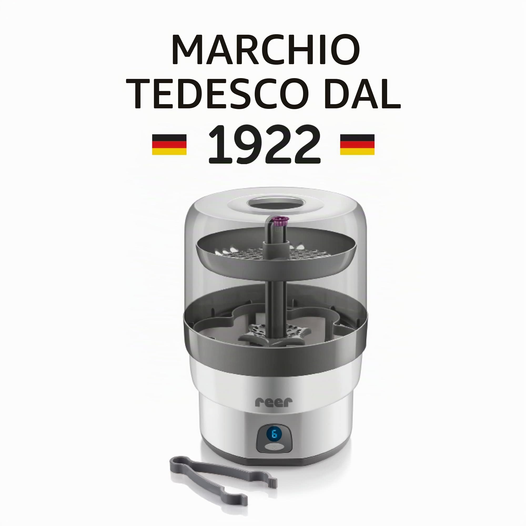 Reer VapoMax, grande vaporizzatore, spazio per 6 fiale e accessori