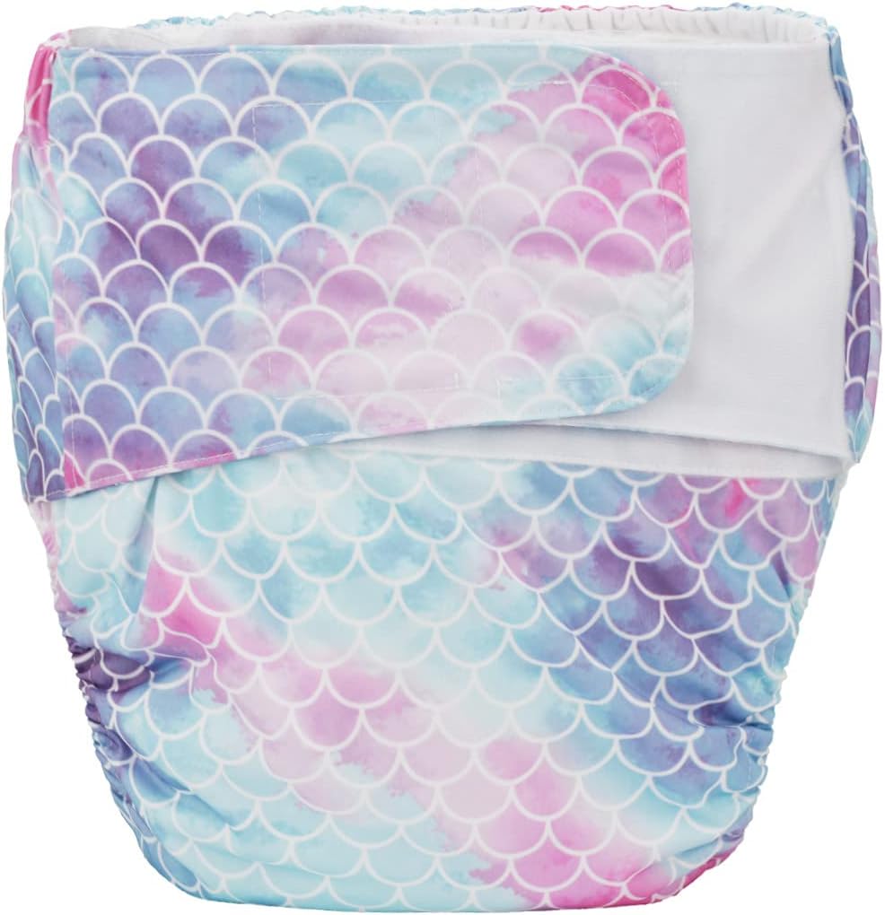 Teen Adult Cloth Diaper Nappy Reusable Washable for Disability Incontinence Large (Scales)