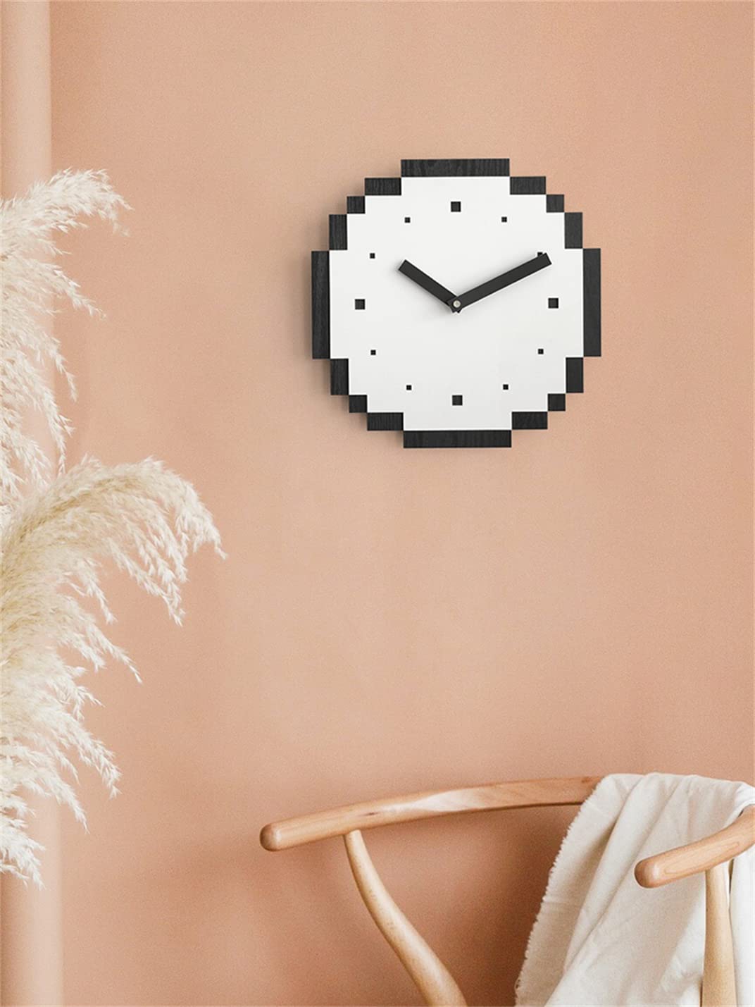 Amazon.co.jp: 壁掛け時計 ピクセルアイデア掛け時計